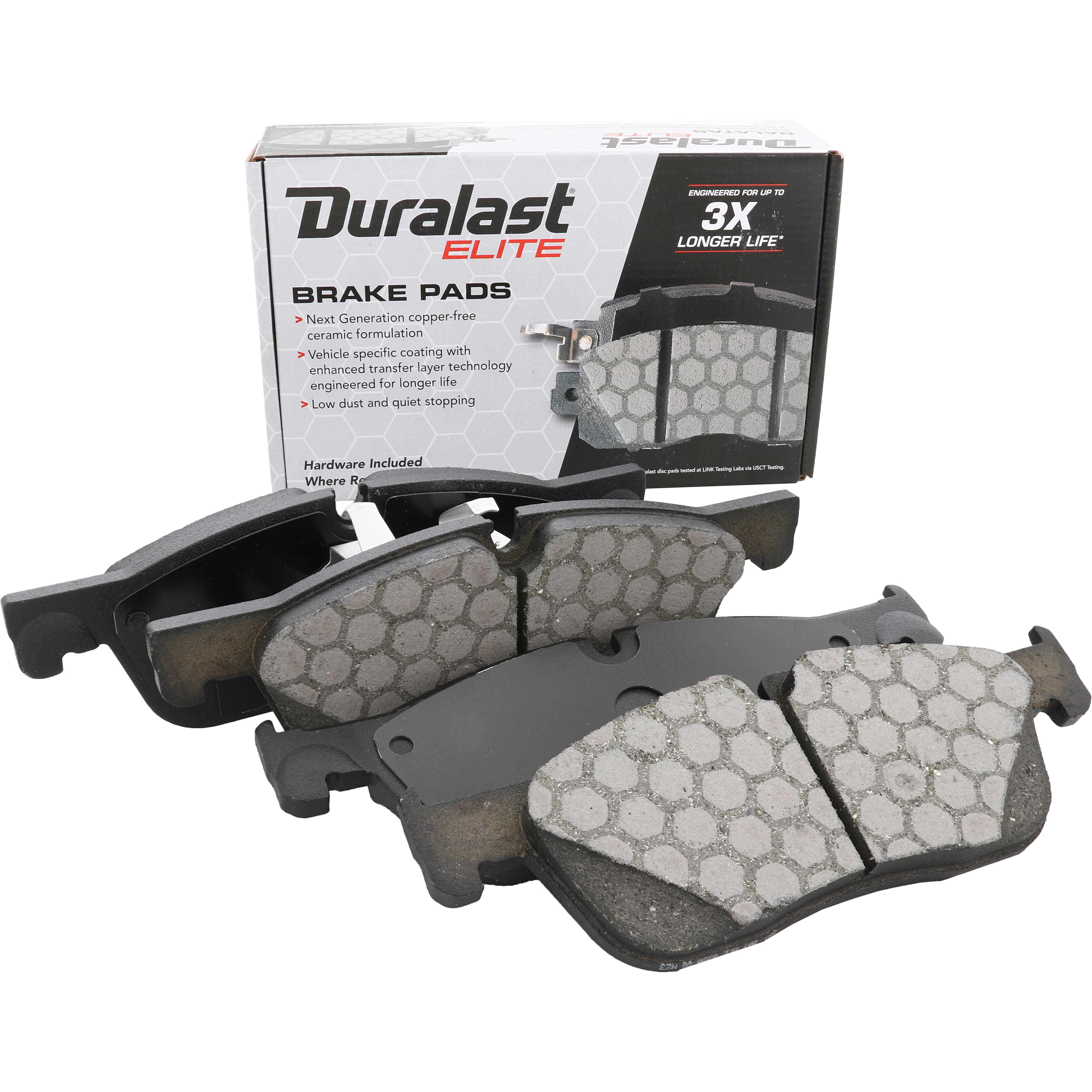 Duralast Elite Ceramic Premium Brake Pads DE1838 for Jaguar XF
