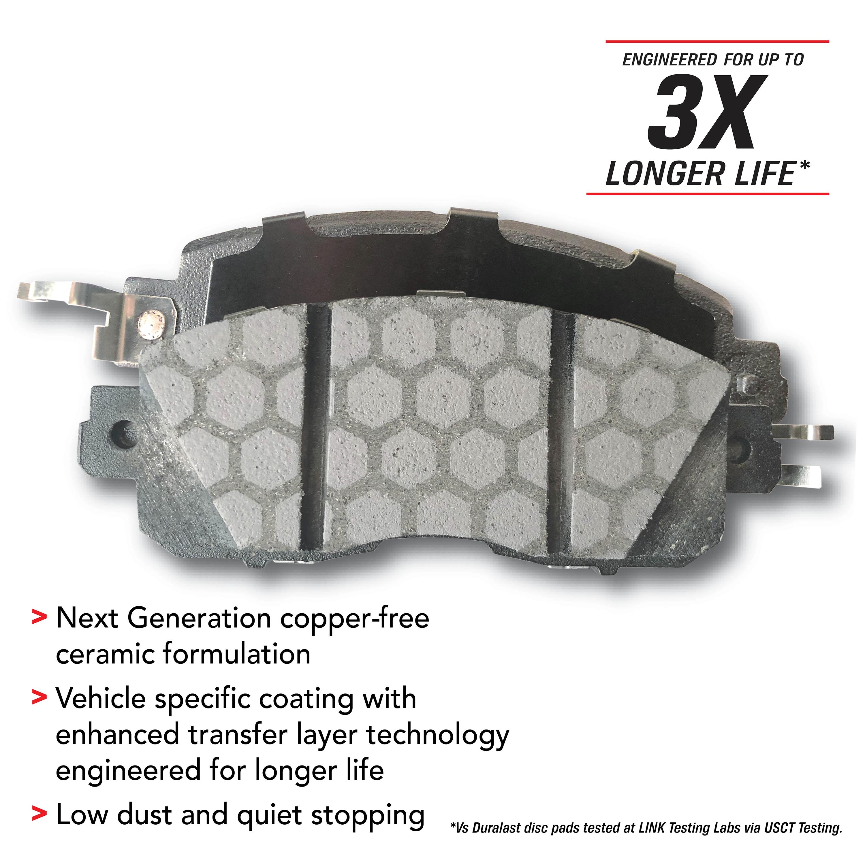 Duralast Elite Ceramic Premium Brake Pads DE1841 | AutoZone