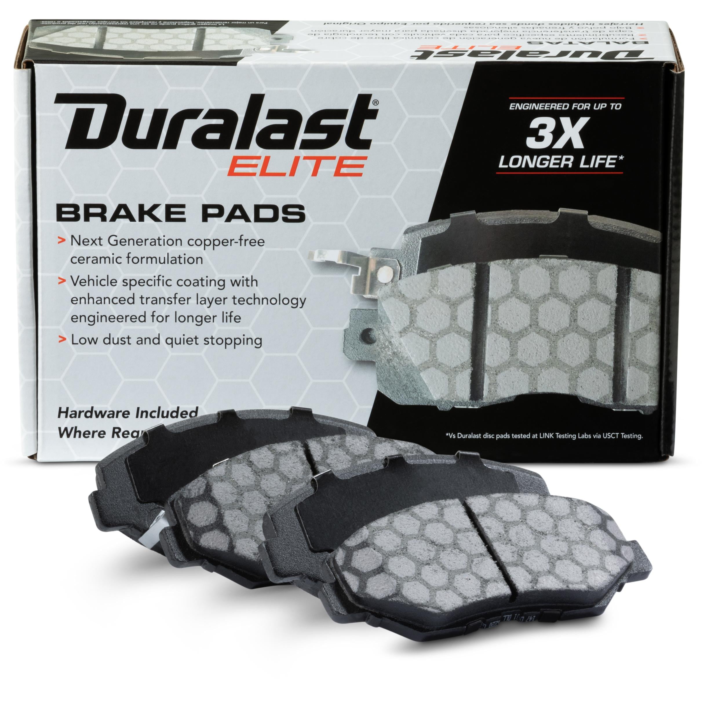 Duralast Elite Ceramic Premium Brake Pads DE914 for Honda Accord