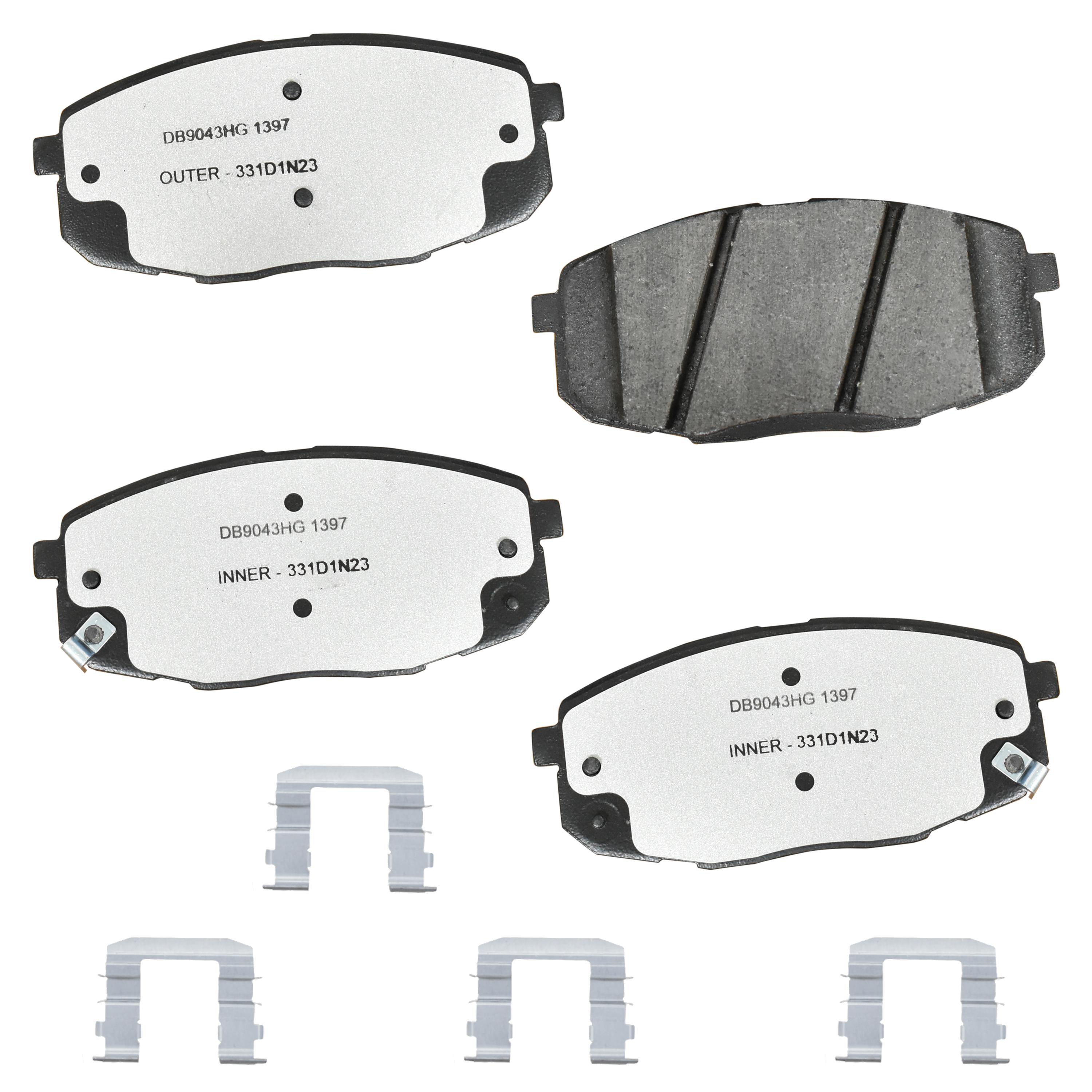 Duralast Gold Ceramic Premium Brake Pads DG1397 | AutoZone