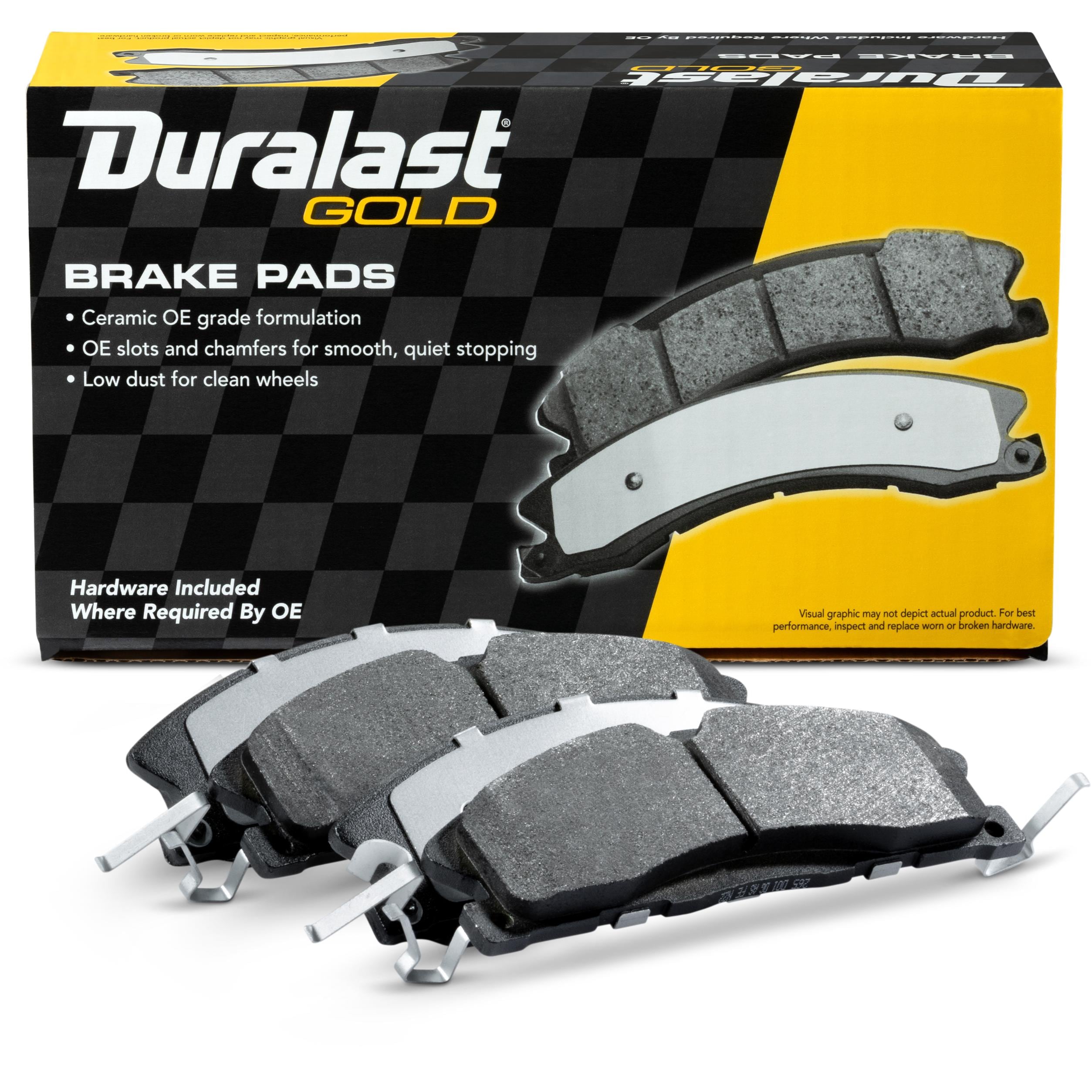 Duralast Gold Ceramic Premium Brake Pads DG1611A | AutoZone