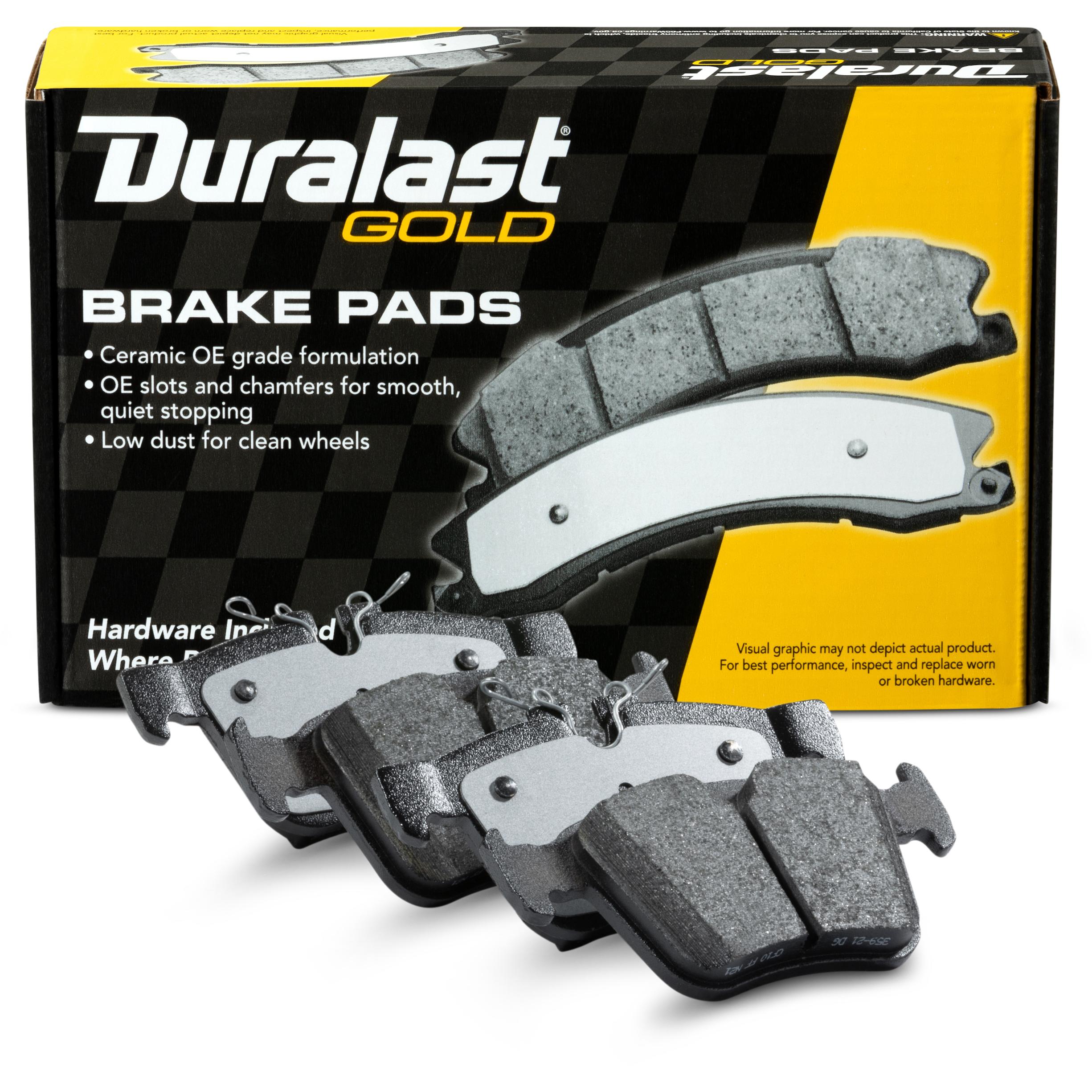 Duralast Gold Ceramic Brake Pads DG1821 for Jaguar XF