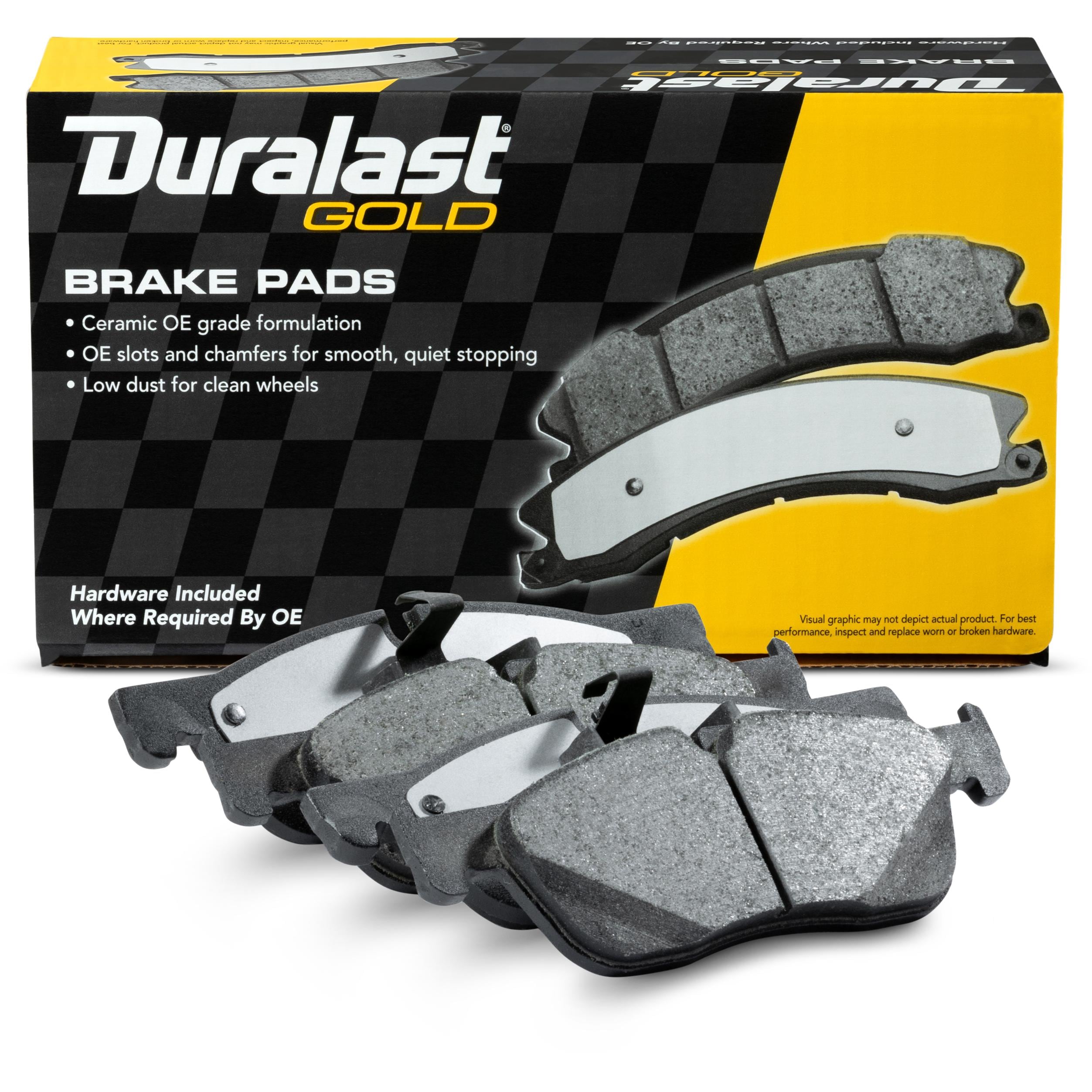 Duralast Gold Ceramic Brake Pads DG1838 for Jaguar XF