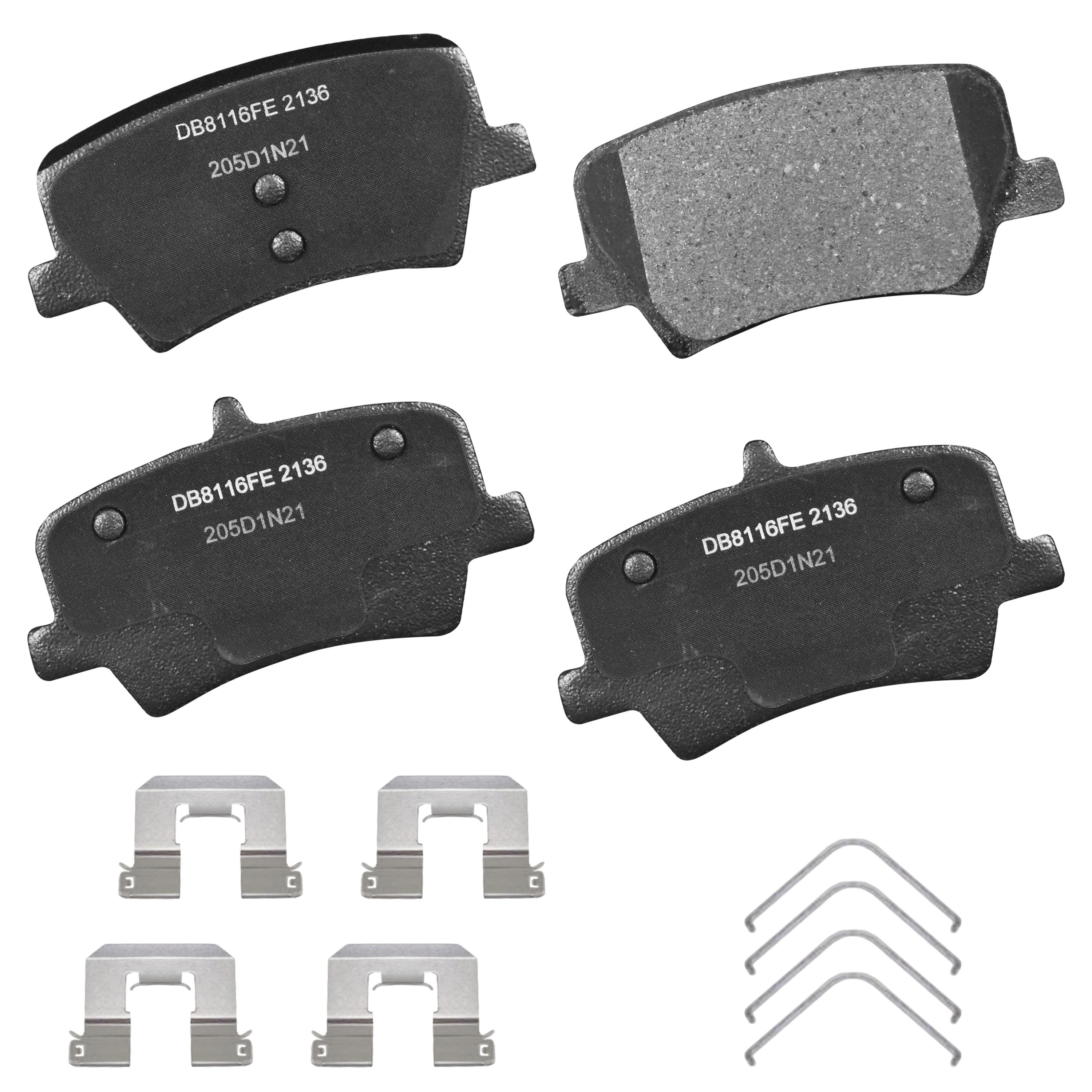Duralast Gold Semi-Metallic Disc Brake Pad Set DG2136 | AutoZone