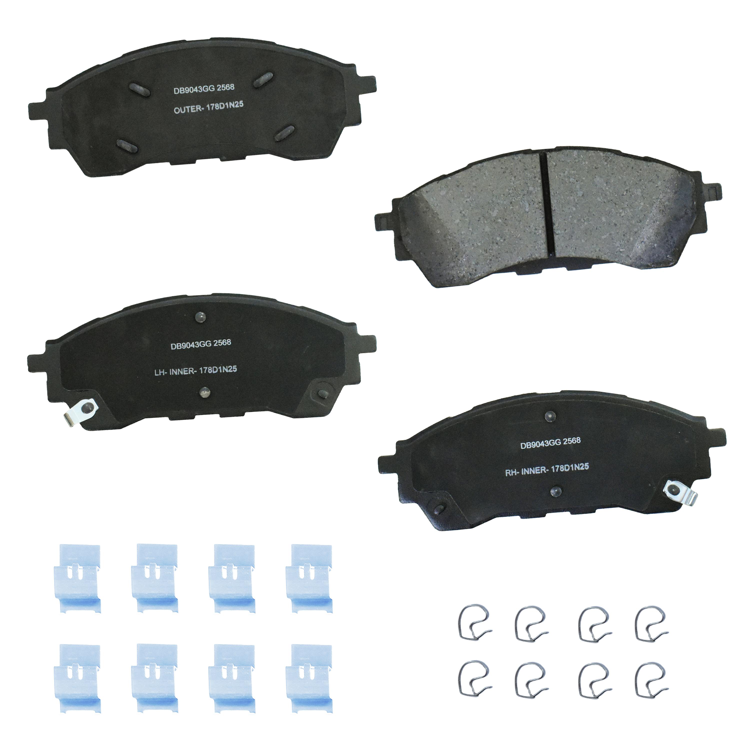 Duralast Gold Ceramic Disc Brake Pad Set DG2568 | AutoZone