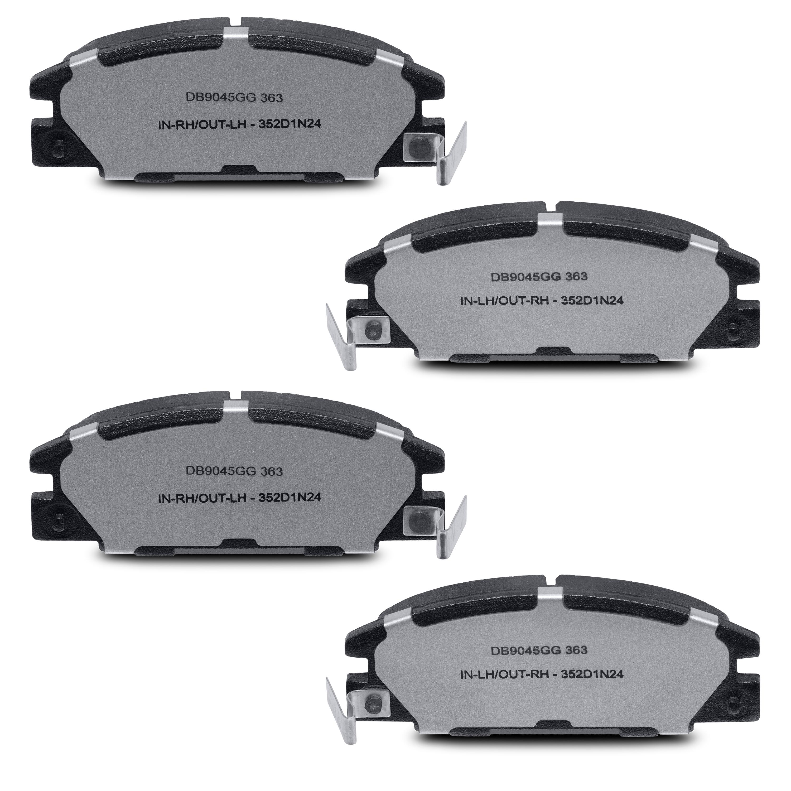 d*3様 GOOD MEN WEAR 6点のセット Duralast Gold Ceramic Brake Pads DG363 | AutoZone