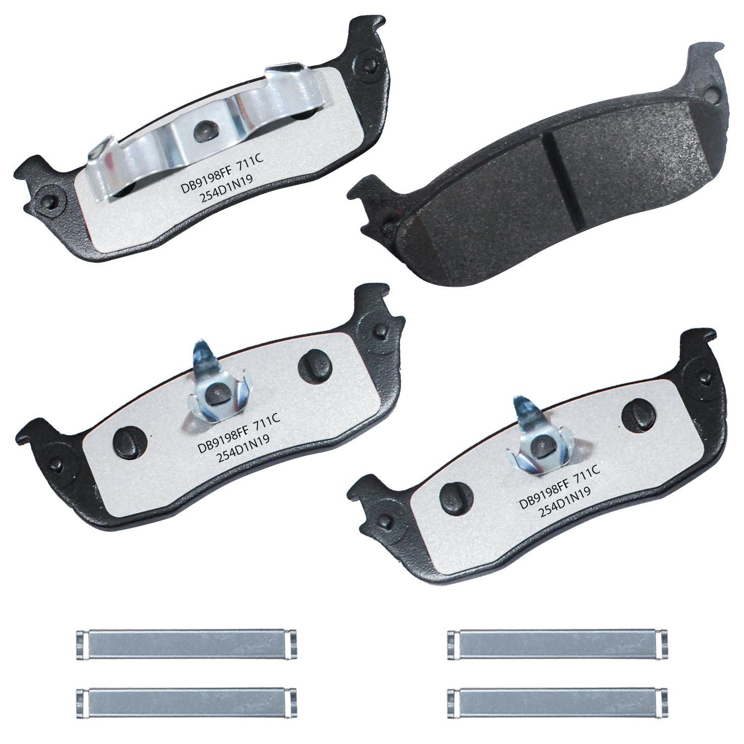 Duralast Gold Ceramic Brake Pads DG711C for International 4200LP