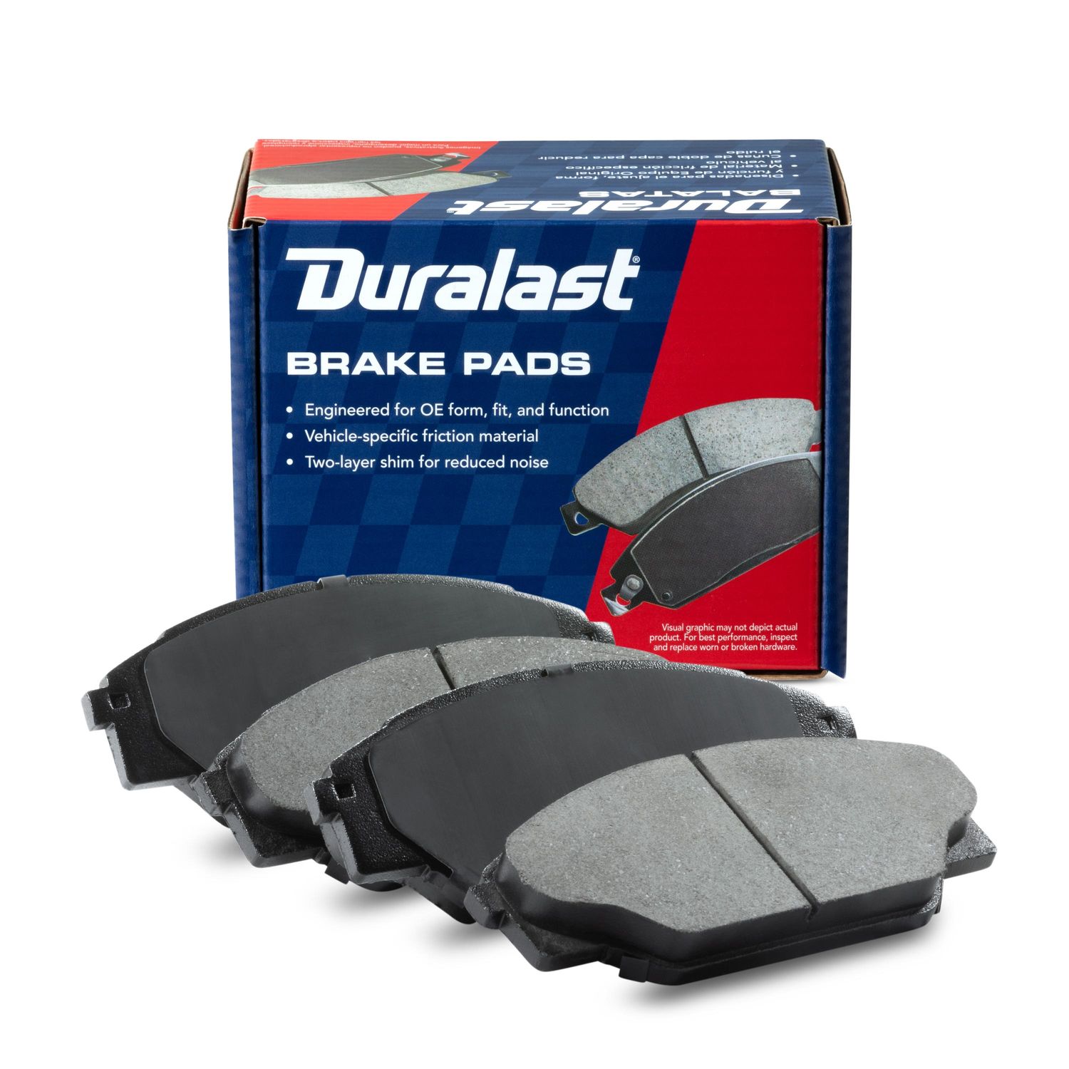 Duralast Semi-metallic Brake Pads MKD605 for Chevrolet cruze