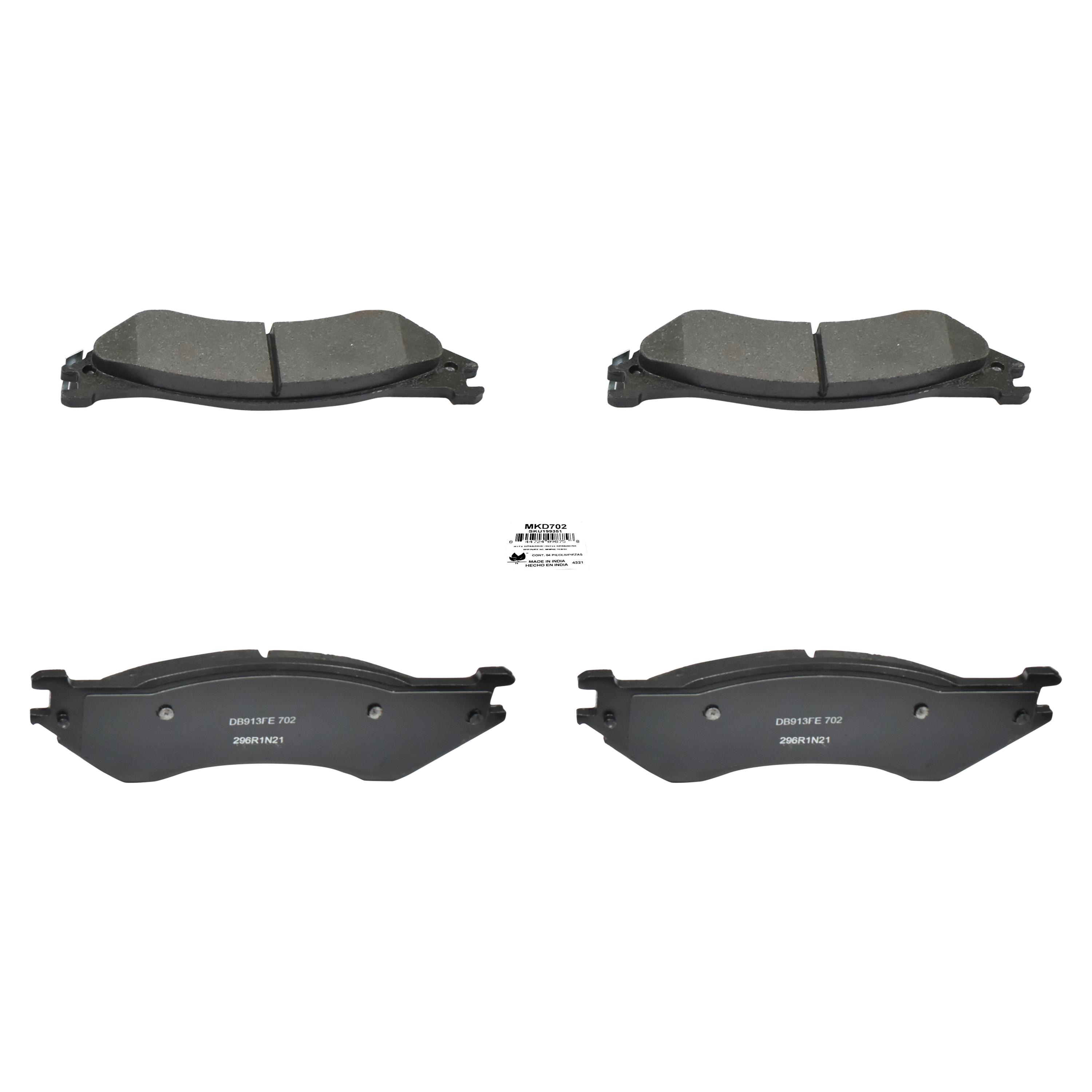 Duralast Semi-Metallic Brake Pads MKD702 | AutoZone