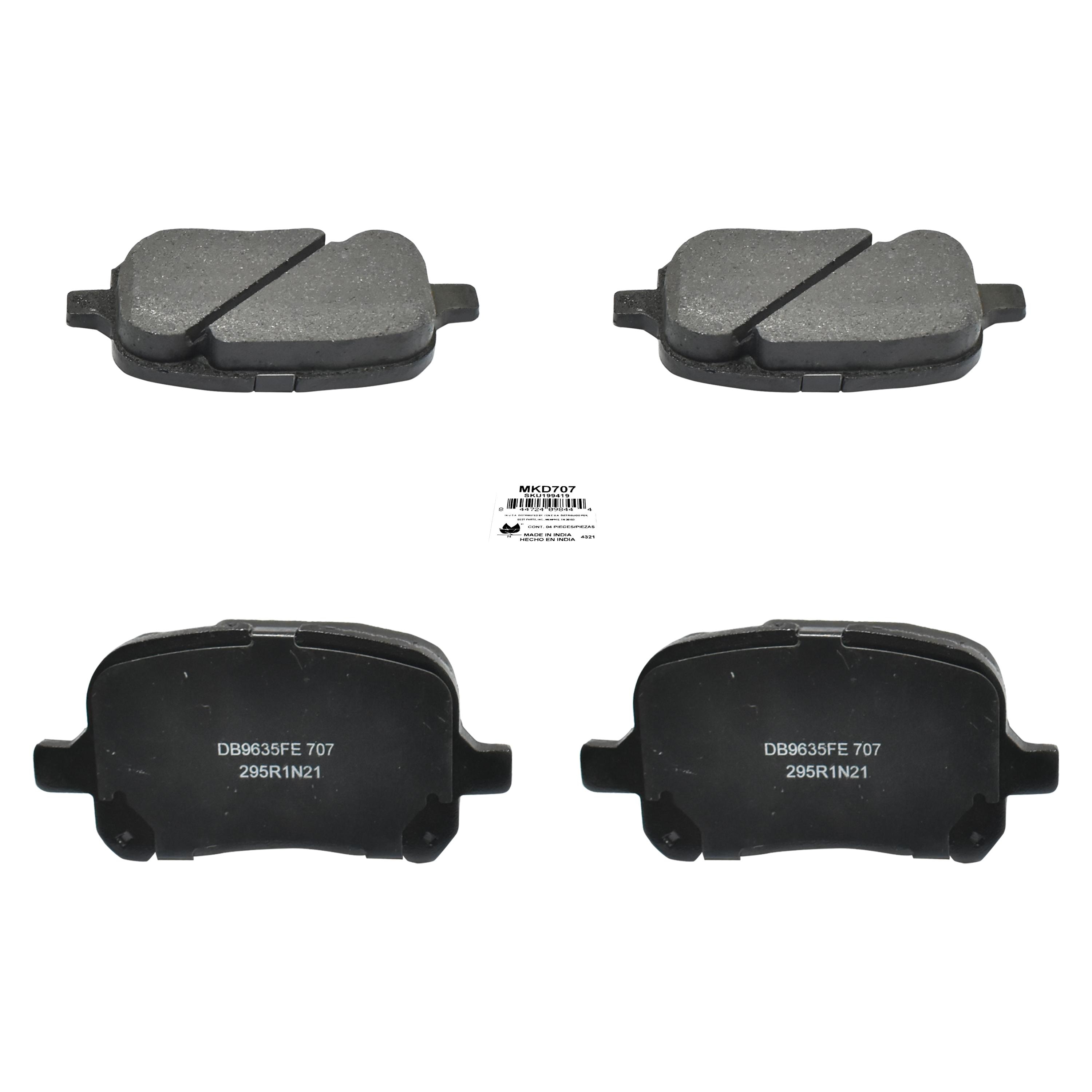 Duralast Ceramic Brake Pads MKD707 | AutoZone