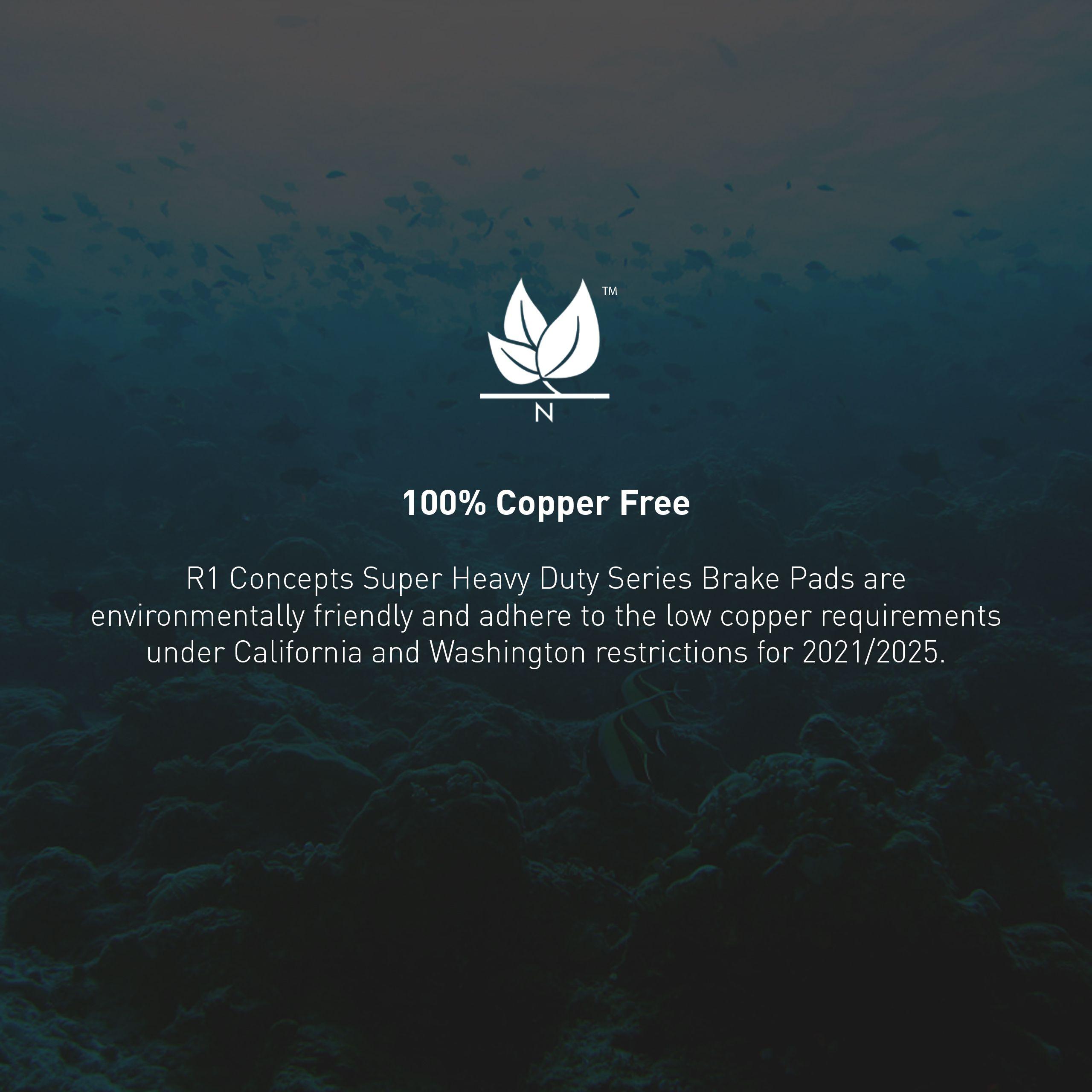 R1 Super Heavy Duty Series Semi-Metallic Performance Brake Pads 2214-0499-00