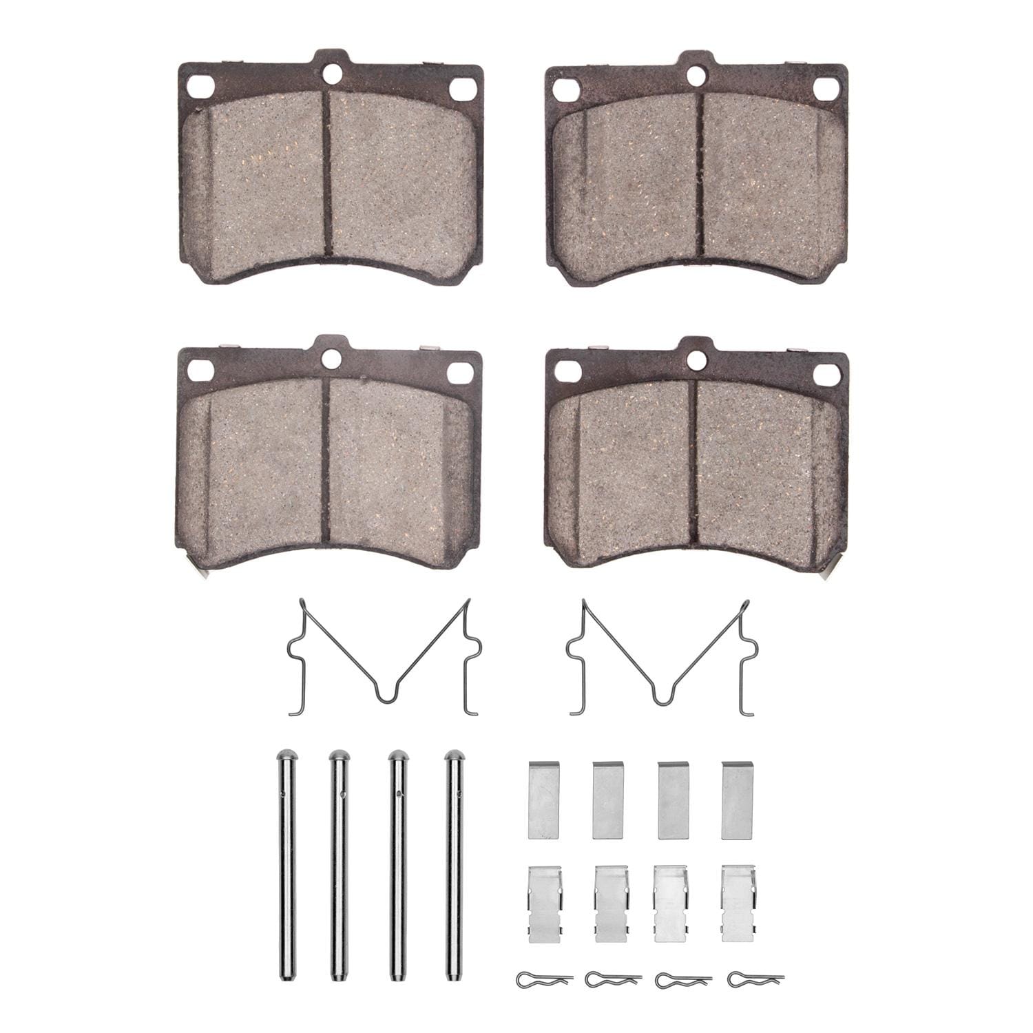 R1 Optimum OEp Series Semi-Metallic Brake Pads and Hardware Kit 2551-0473-01