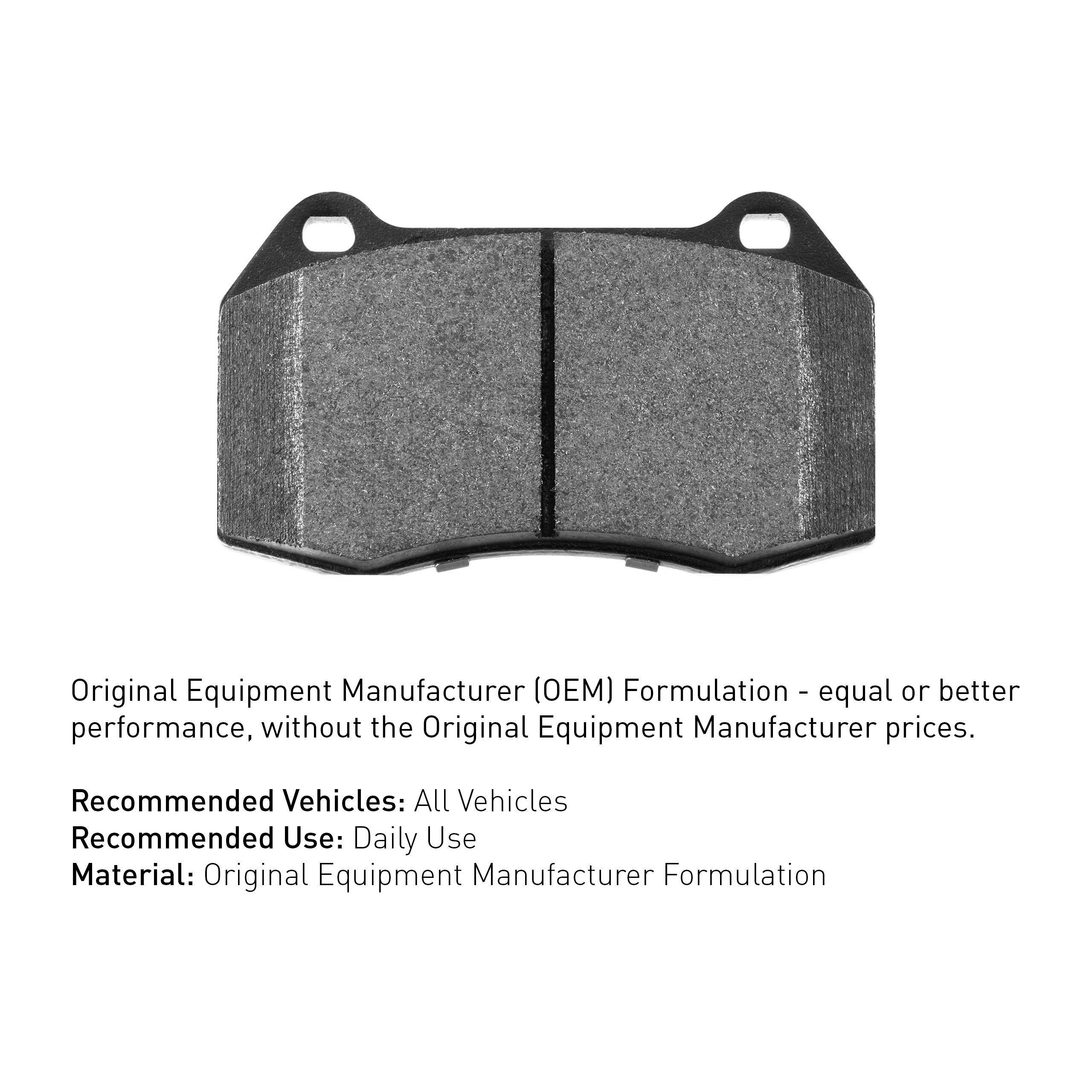 R1 Optimum OEp Series Ceramic Brake Pads and Hardware Kit 2551-1332-01