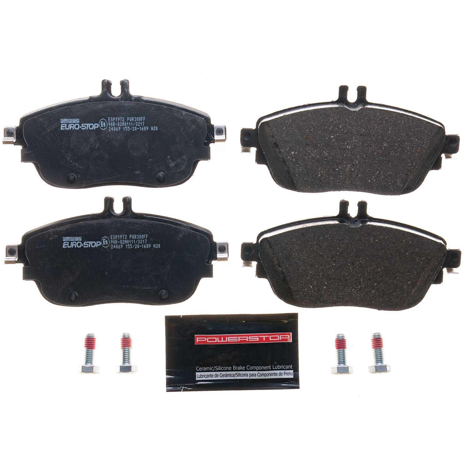 Euro-Stop by PowerStop Semi-Metallic Disc Brake Pad Set ESP1972 for BMW M235i xDrive