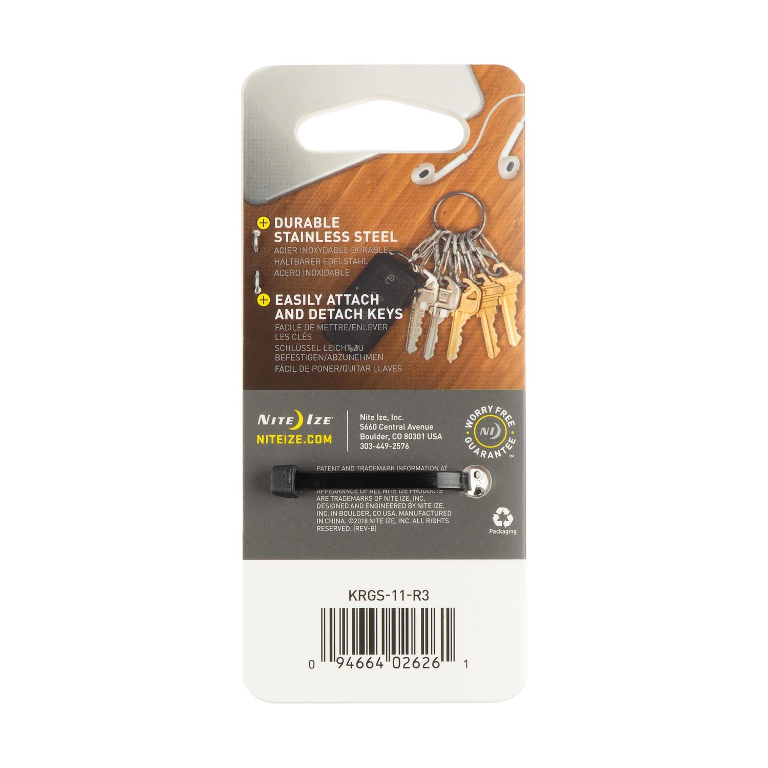 Nite Ize Stainless Steel S-Biner Key Ring | AutoZone