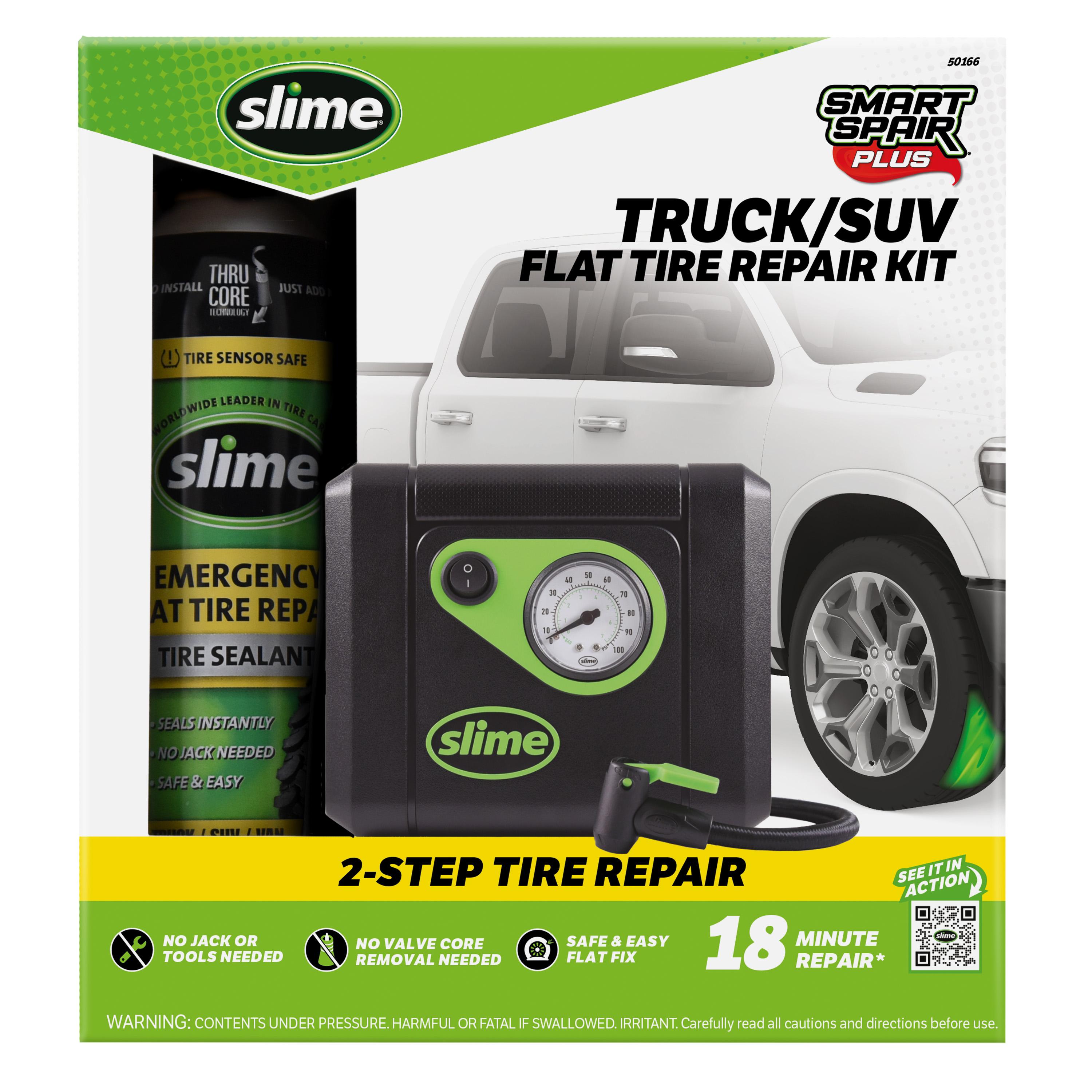 Slime Smart Spair Plus Truck/SUV Flat Tire Repair Kit | AutoZone