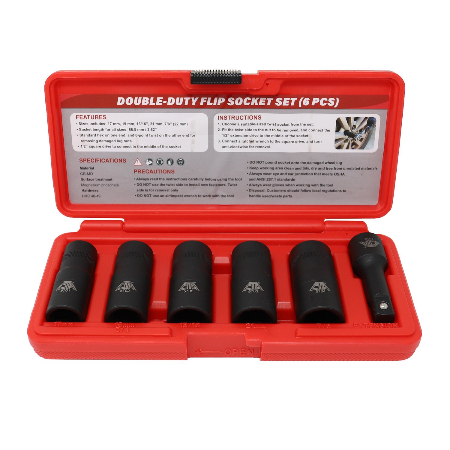 CTA Wheel Lug Nut Removal Kit 5700 | AutoZone
