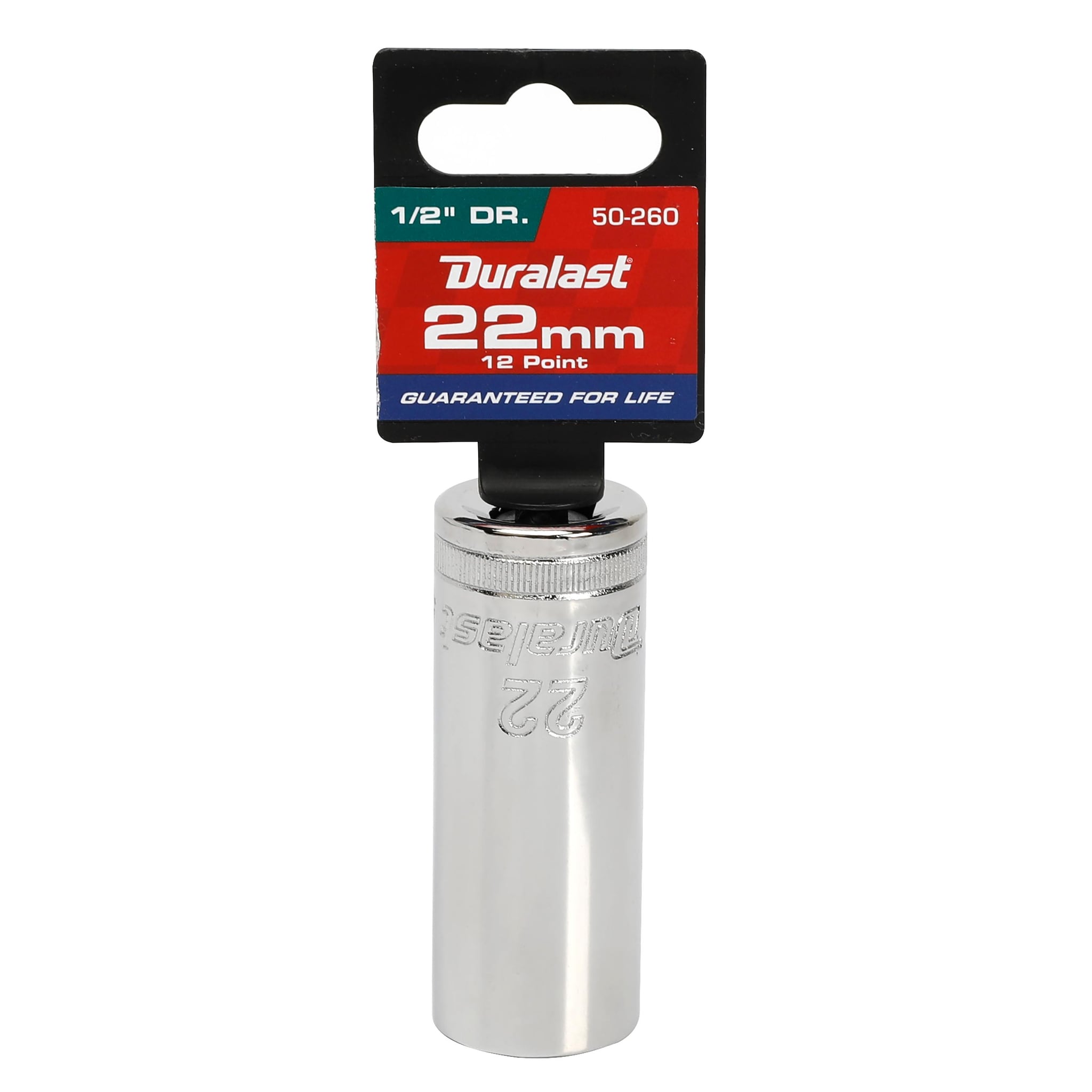 Duralast 1/2in Drive 22mm Deep 12 Point Socket | AutoZone