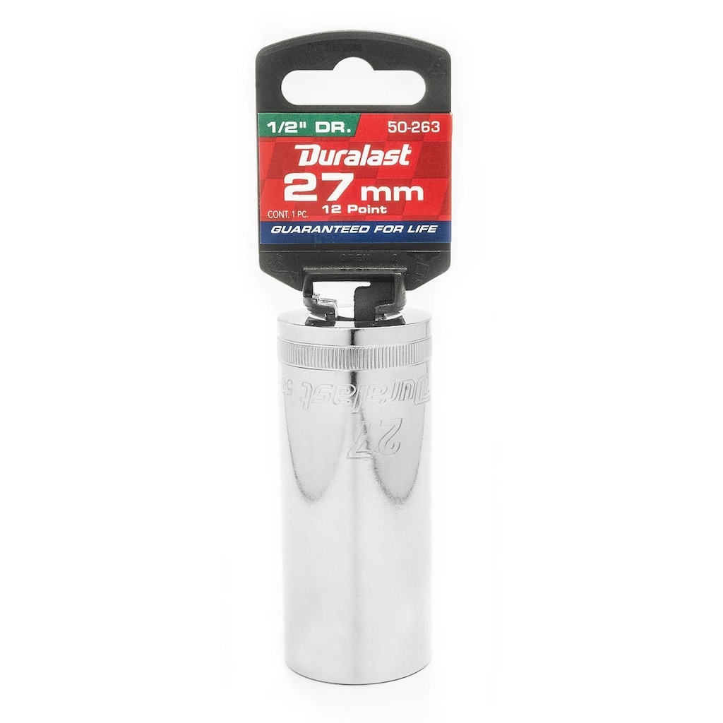 Duralast 1/2in Drive 27mm Deep 12 Point Socket | AutoZone