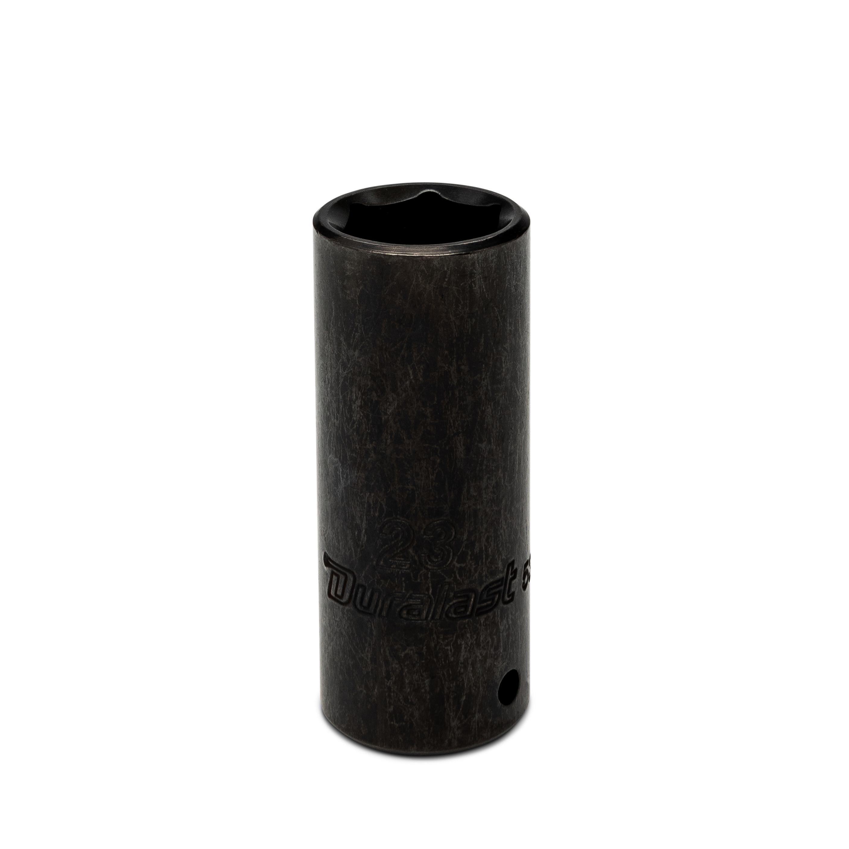 Duralast 1/2in Drive 23mm 6 Point Metric Deep Impact Socket | AutoZone