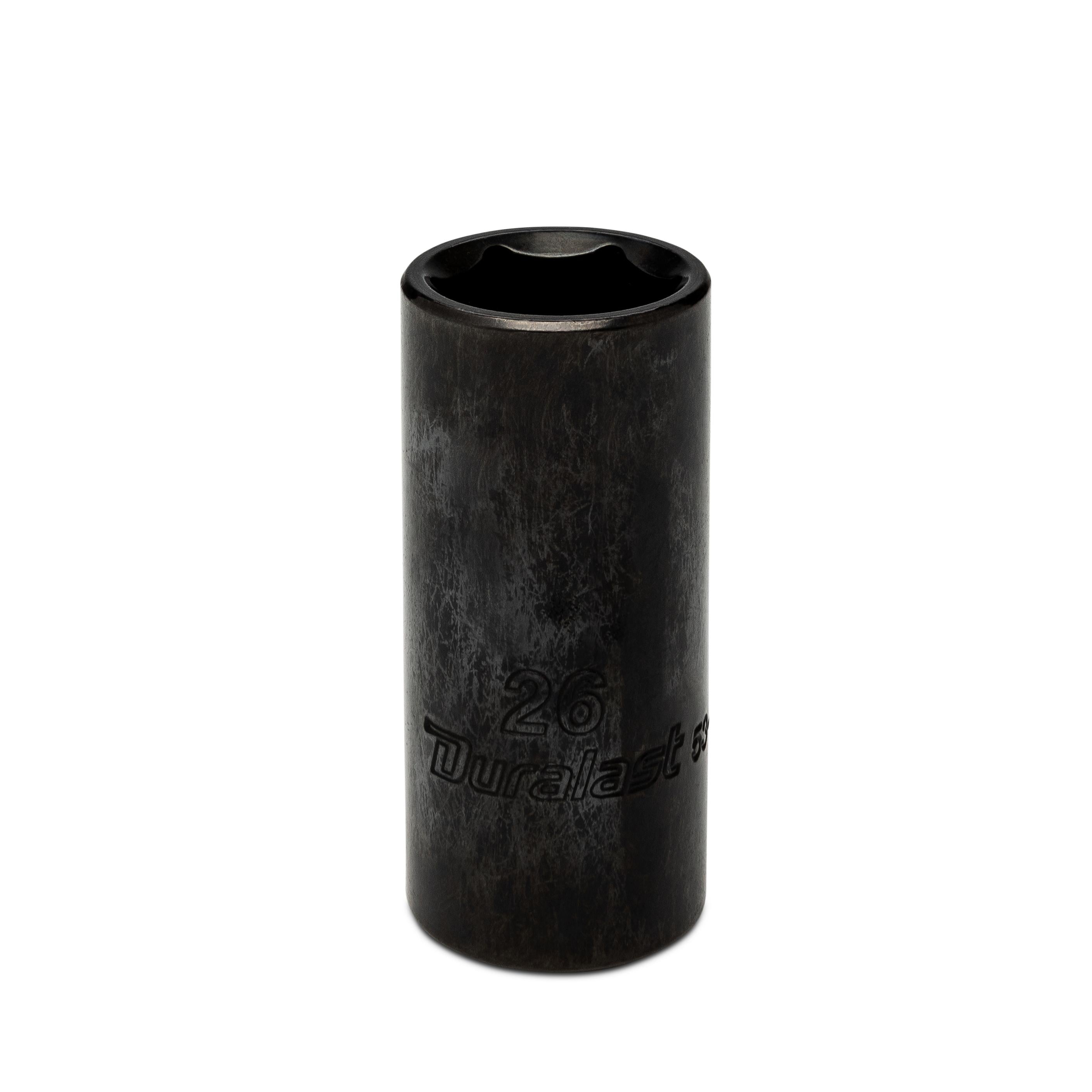 Duralast 1/2in Drive 26mm 6 Point Metric Deep Socket | AutoZone