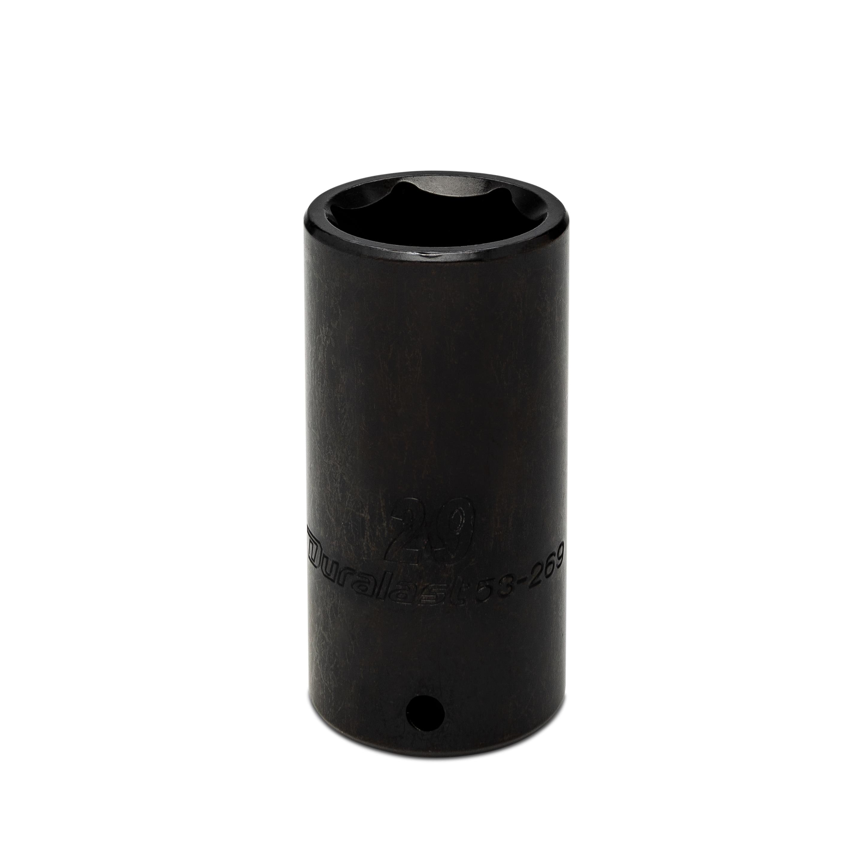 Duralast 1/2in Drive 29mm 6 Point Metric Deep Impact Socket | AutoZone