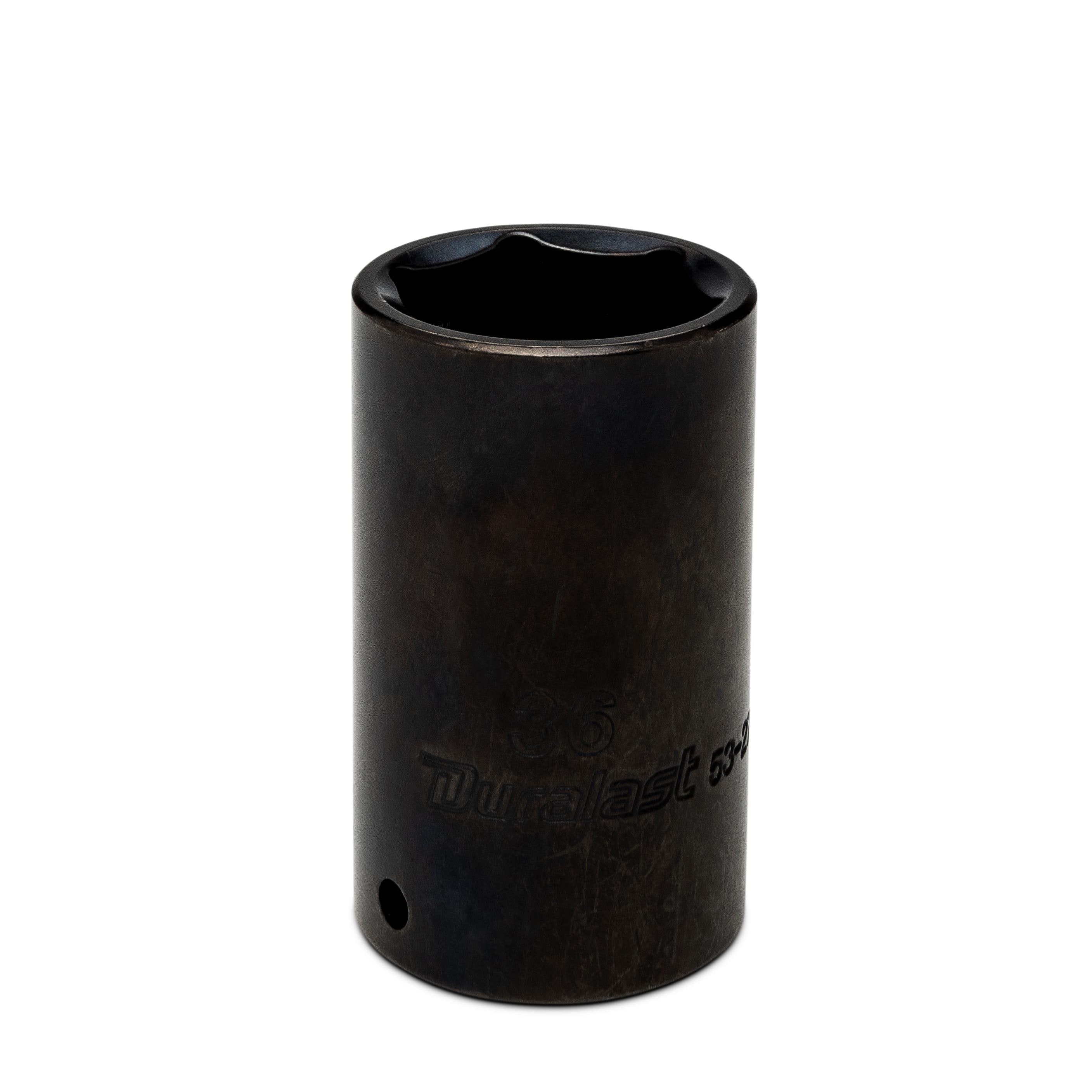 Duralast 1/2in Drive 36mm 6 Point Metric Deep Impact Socket | AutoZone