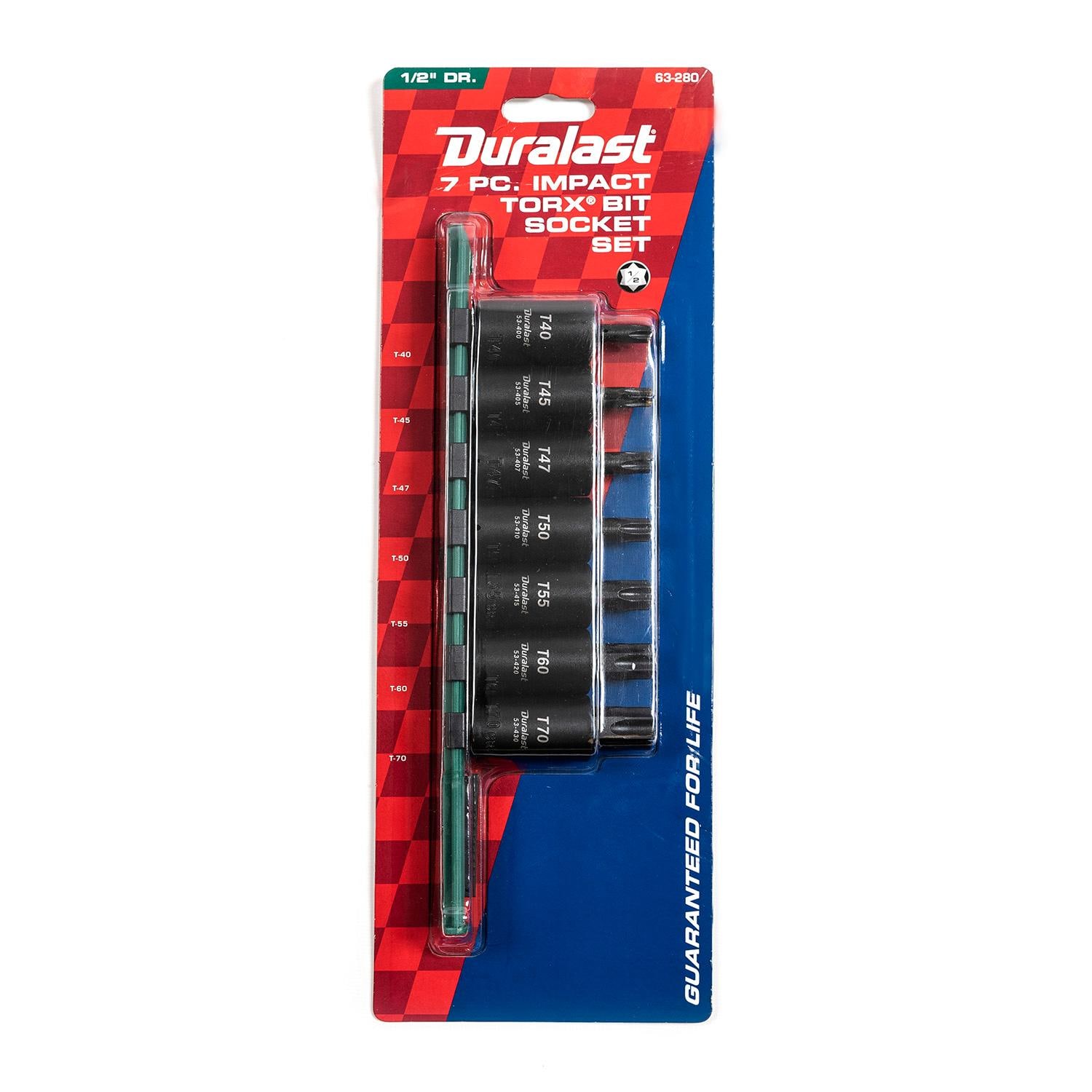 Duralast 1/2in Drive Impact Torx Bit Socket Set 7 Piece | AutoZone