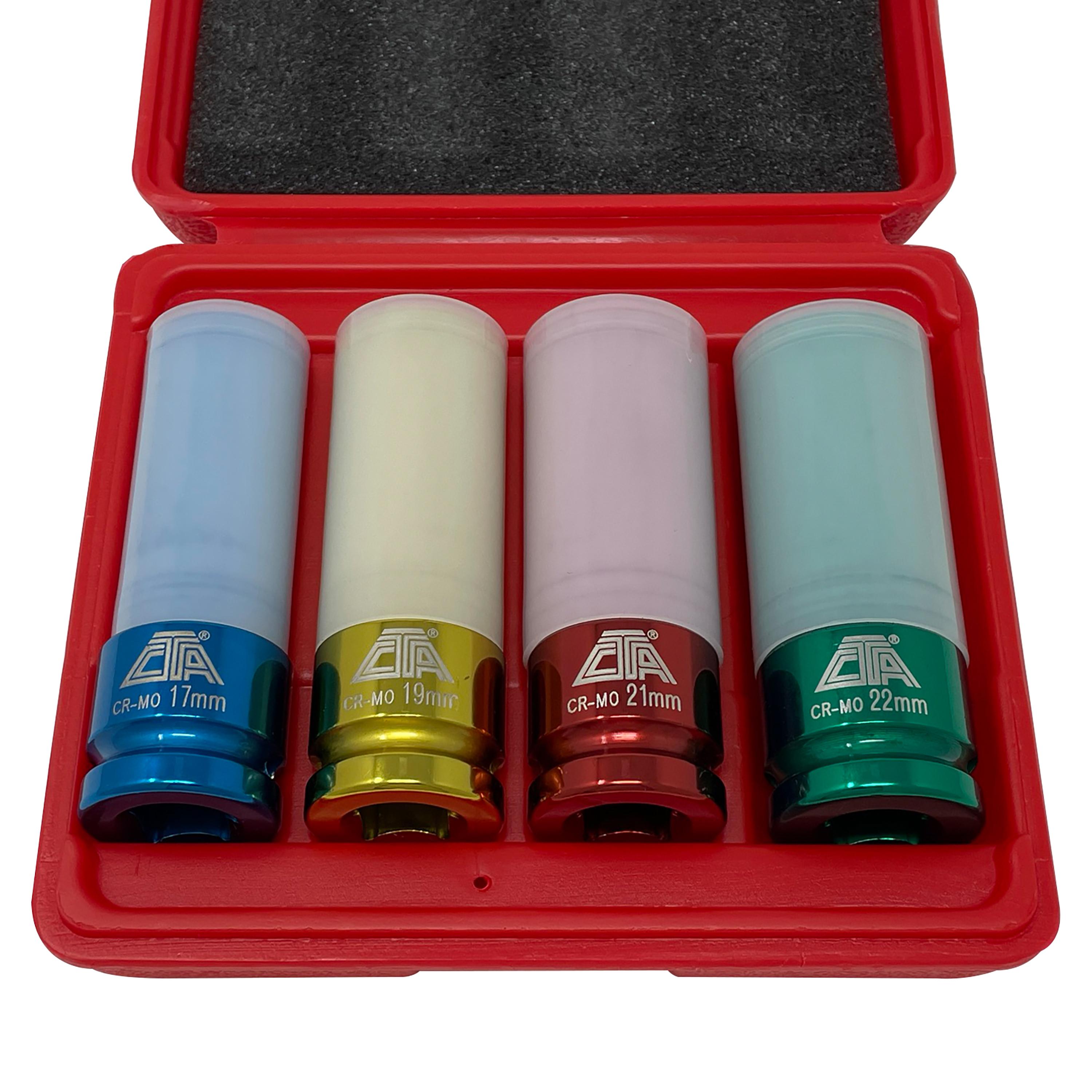 CTA Manufacturing Corporation 1/2in Wheel Lug Nut Socket 4 Piece