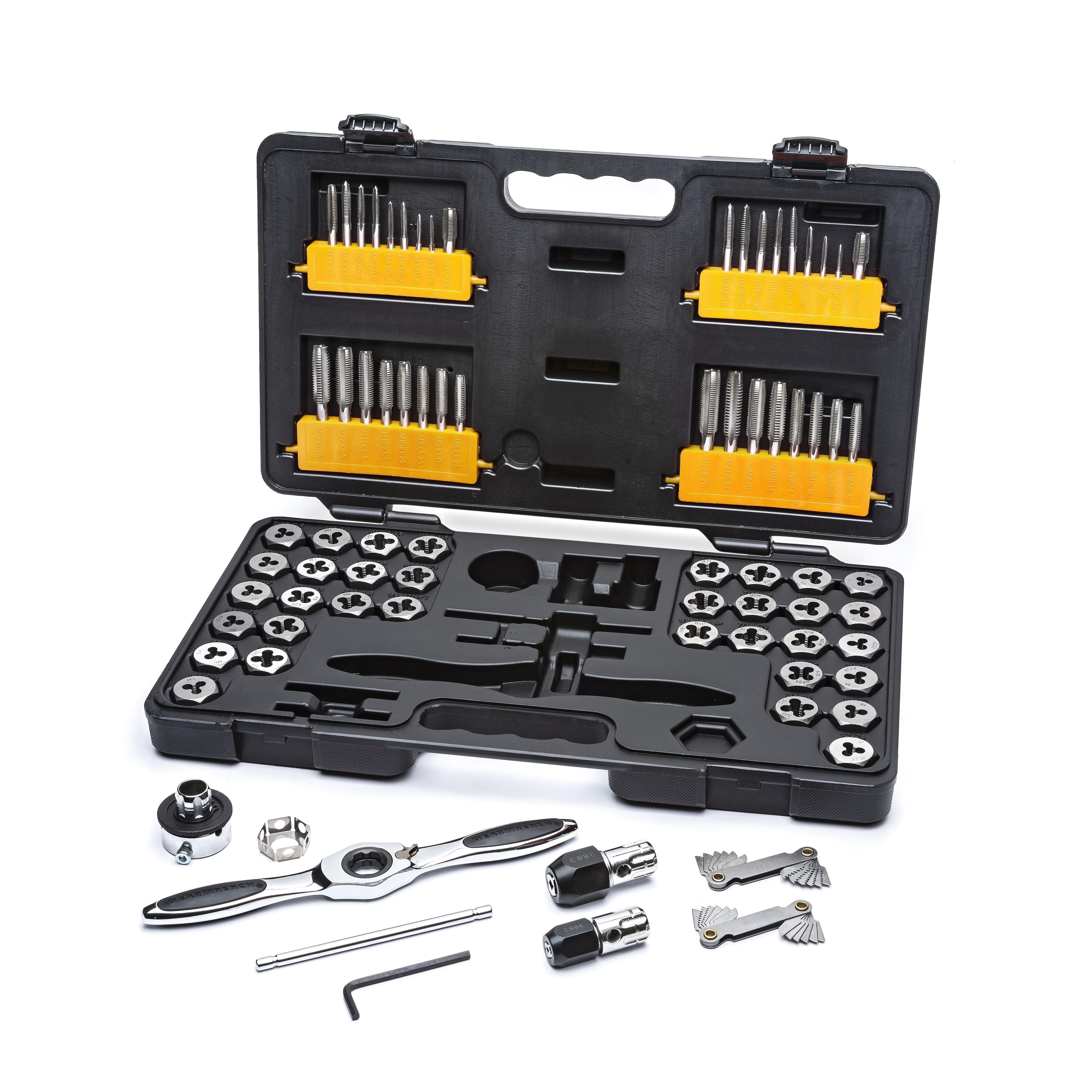 数量限定 Heart FMフレッシャーズSET！ GearWrench SAE and Metric Ratcheting Tap and Die Set 77 Piece