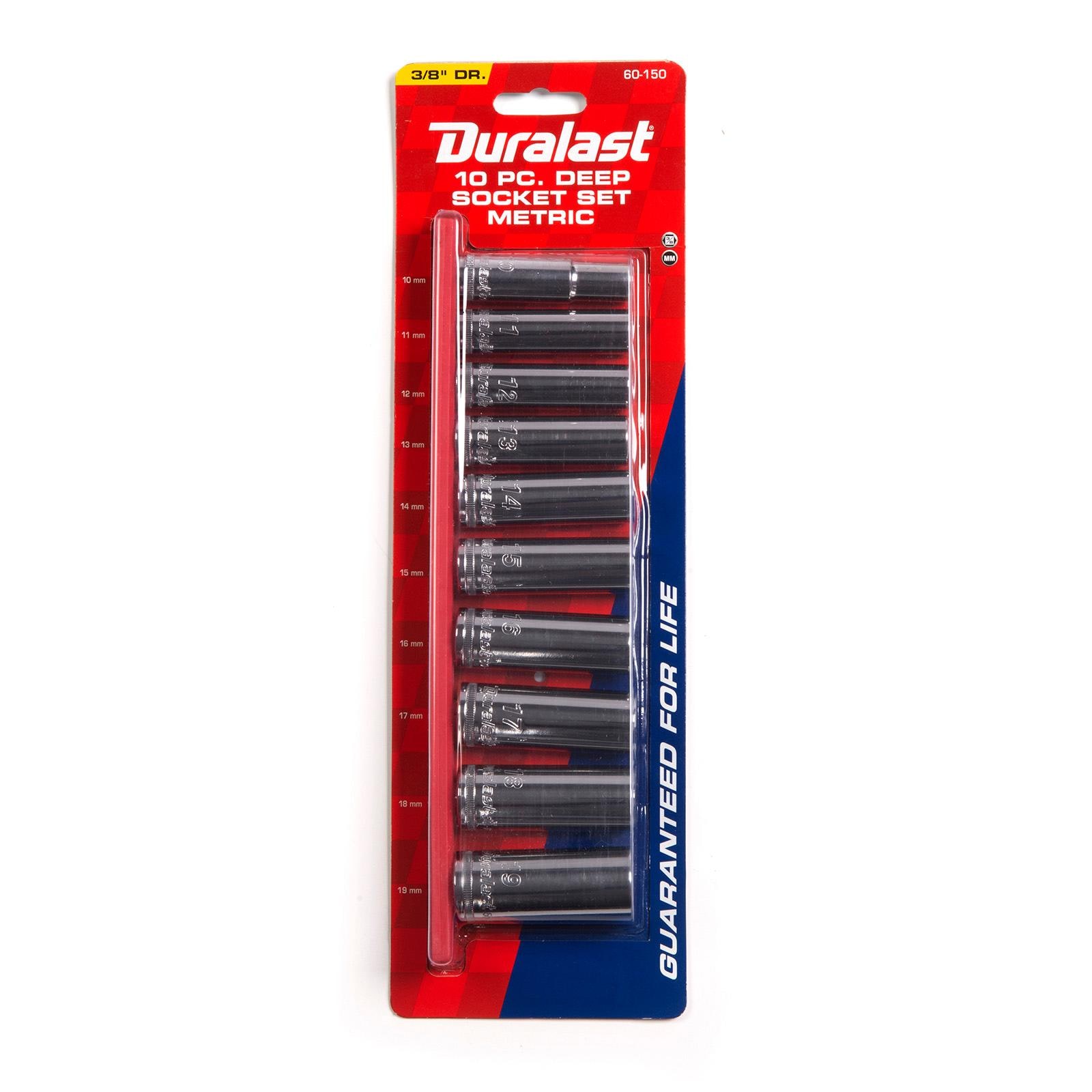 Duralast 3/8in Drive Metric Deep Socket Set 10 Piece | AutoZone