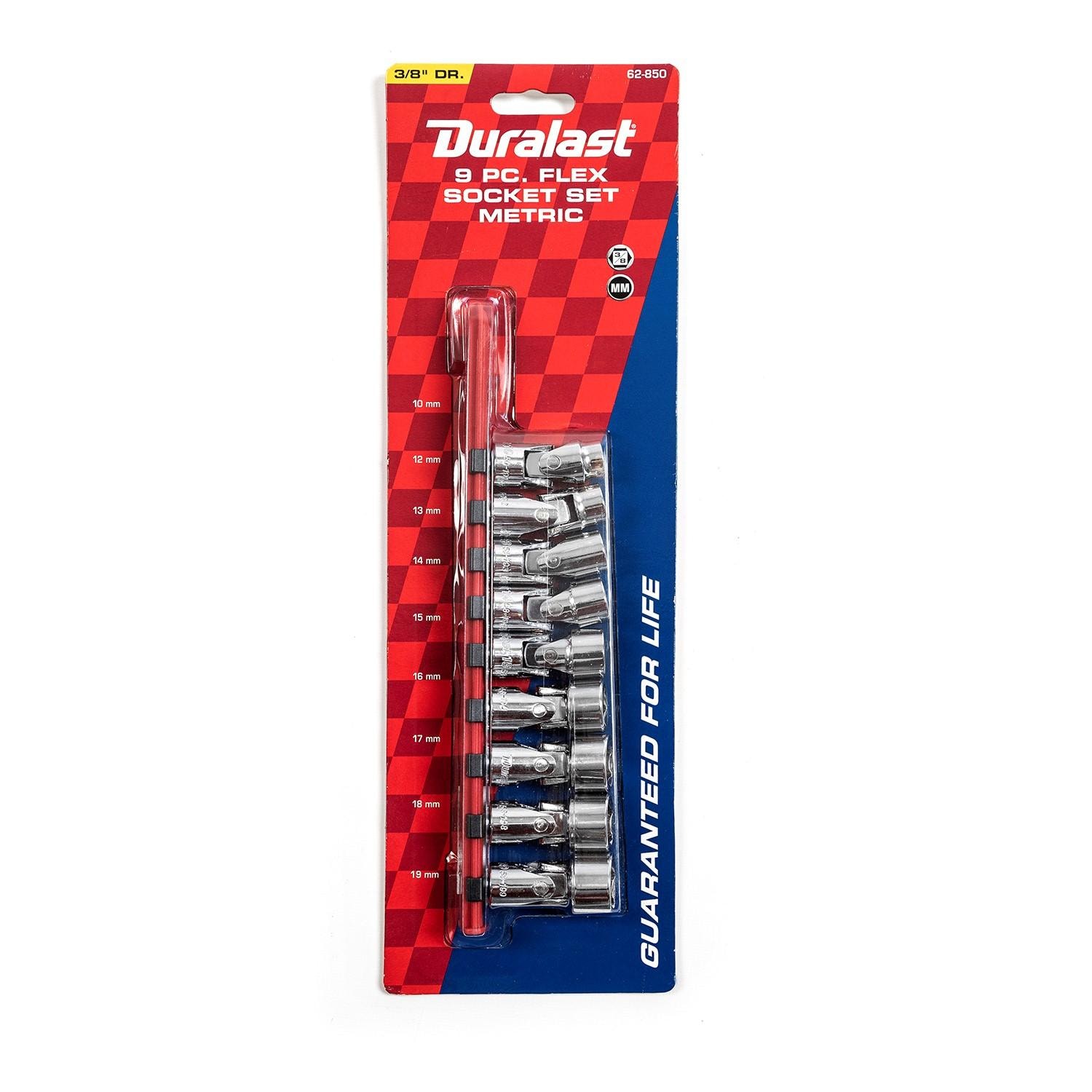 Duralast 3/8in Drive Metric Flex Socket Set 9 Piece | AutoZone