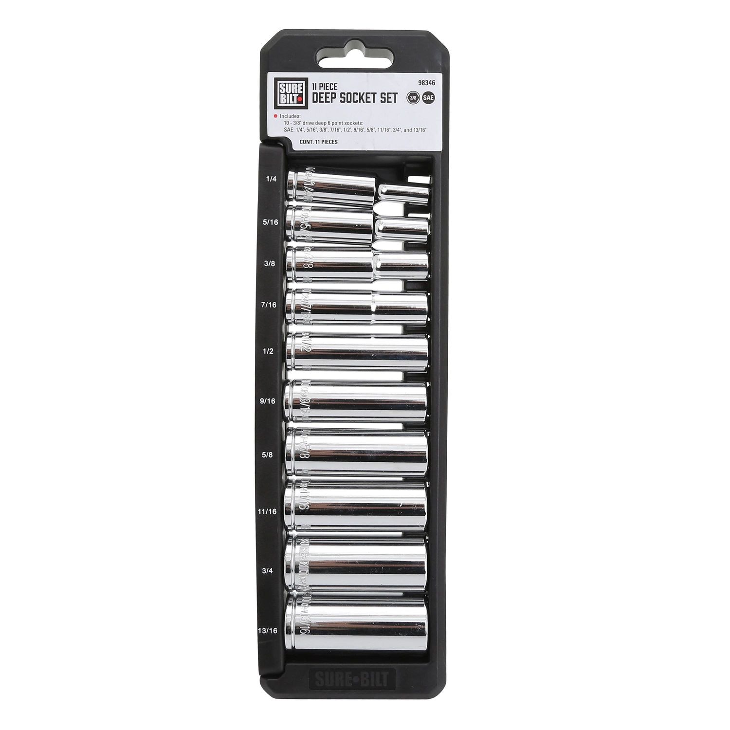 Great Neck 3/8 Drive Deep Socket Set SAE 11 Piece | AutoZone