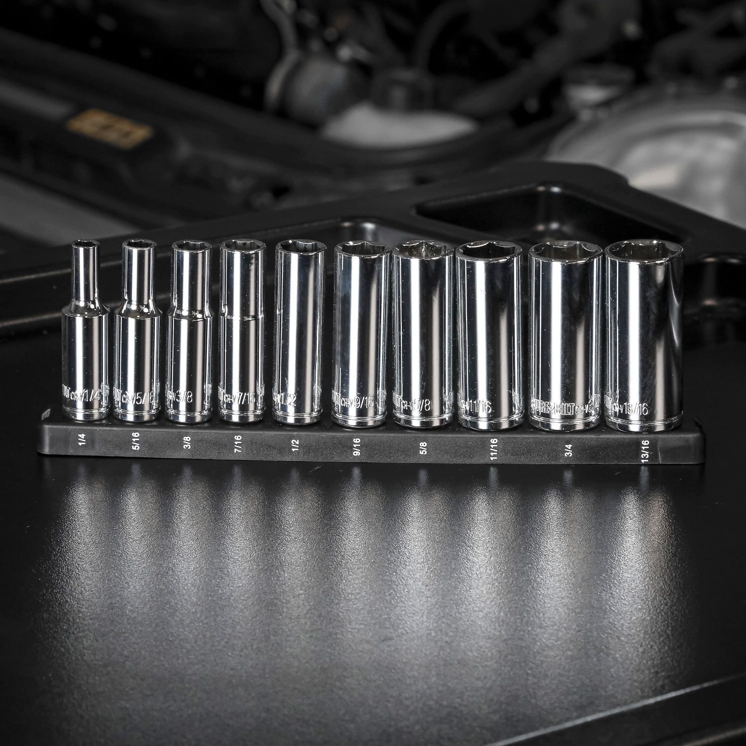 Great Neck 3/8 Drive Deep Socket Set SAE 11 Piece | AutoZone