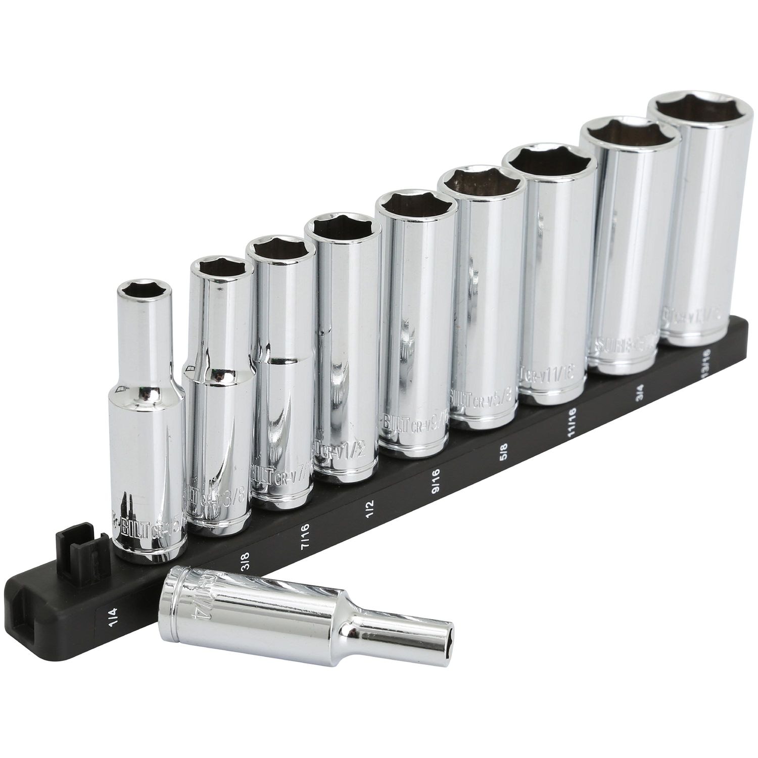 Great Neck 3/8 Drive Deep Socket Set SAE 11 Piece | AutoZone