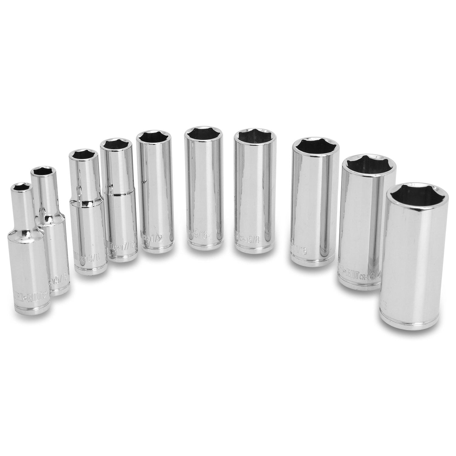 Great Neck 3/8 Drive Deep Socket Set SAE 11 Piece | AutoZone