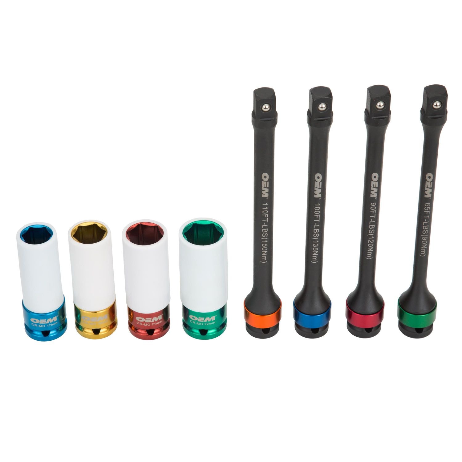 OEMTOOLS Torque Limiting Extension And Thin Wall Socket Set 8