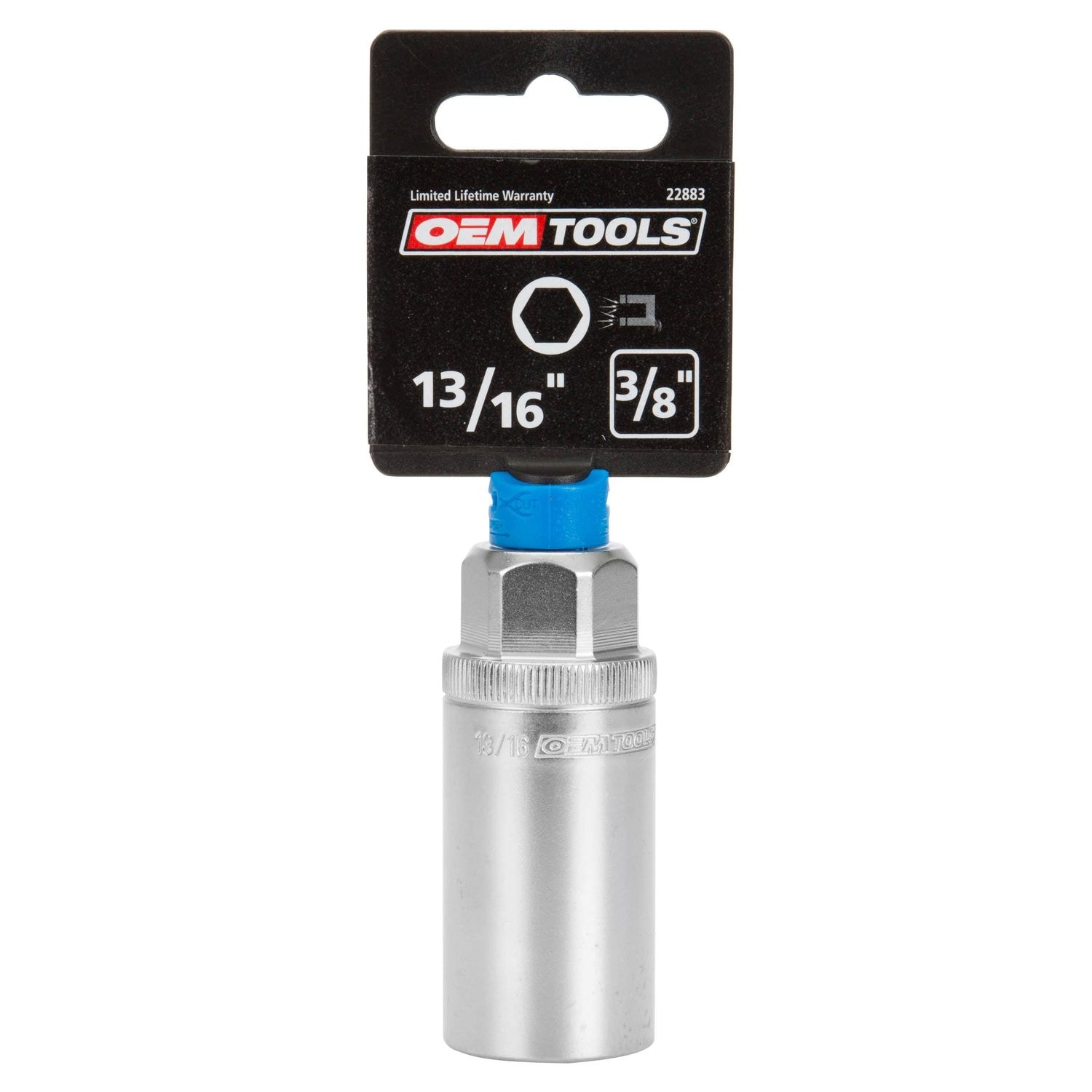OEMTOOLS 3/8in Drive 13/16in Magnetic Spark Plug Socket | AutoZone