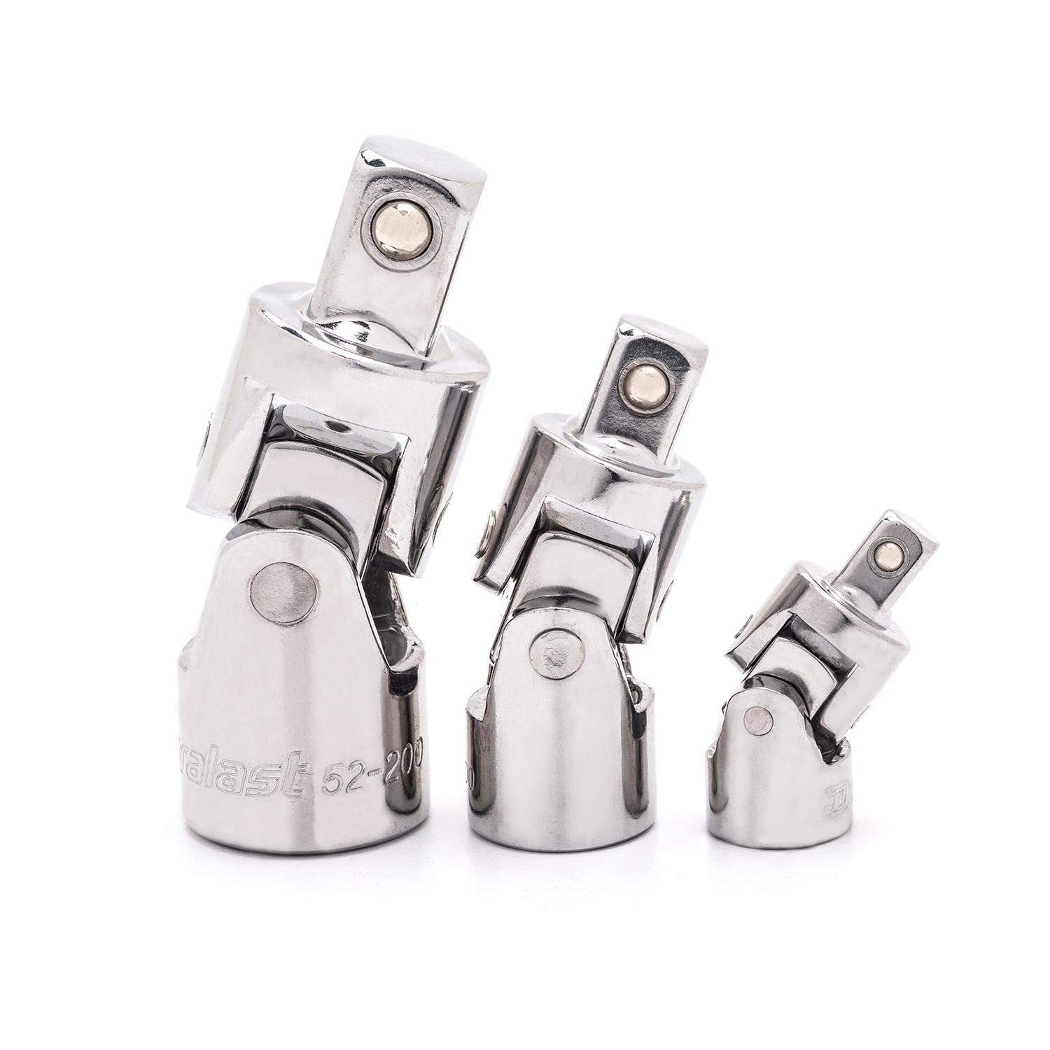 EMENTOL 13-Piece Universal Joint Star Socket Set – 1/4" Drive E4-E8 & 3/8" Drive E10-E24, Chrome-Vanadium Steel With Mirror Finish, Flex Design