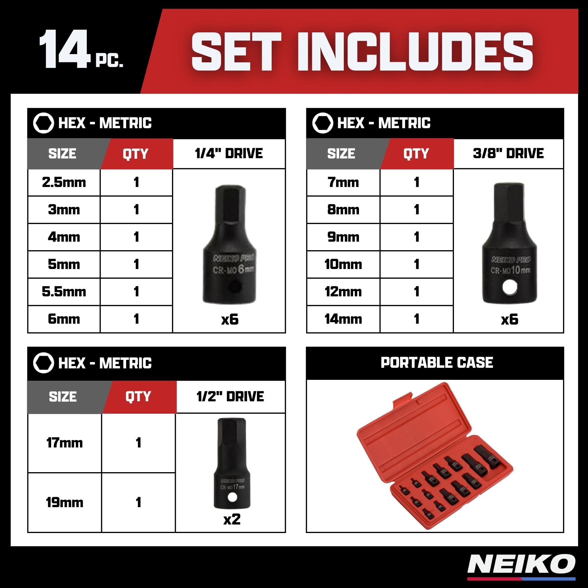 日野純正エキスパンダー4個セット NEIKO Screwdriver Bit Socket 01141B | AutoZone