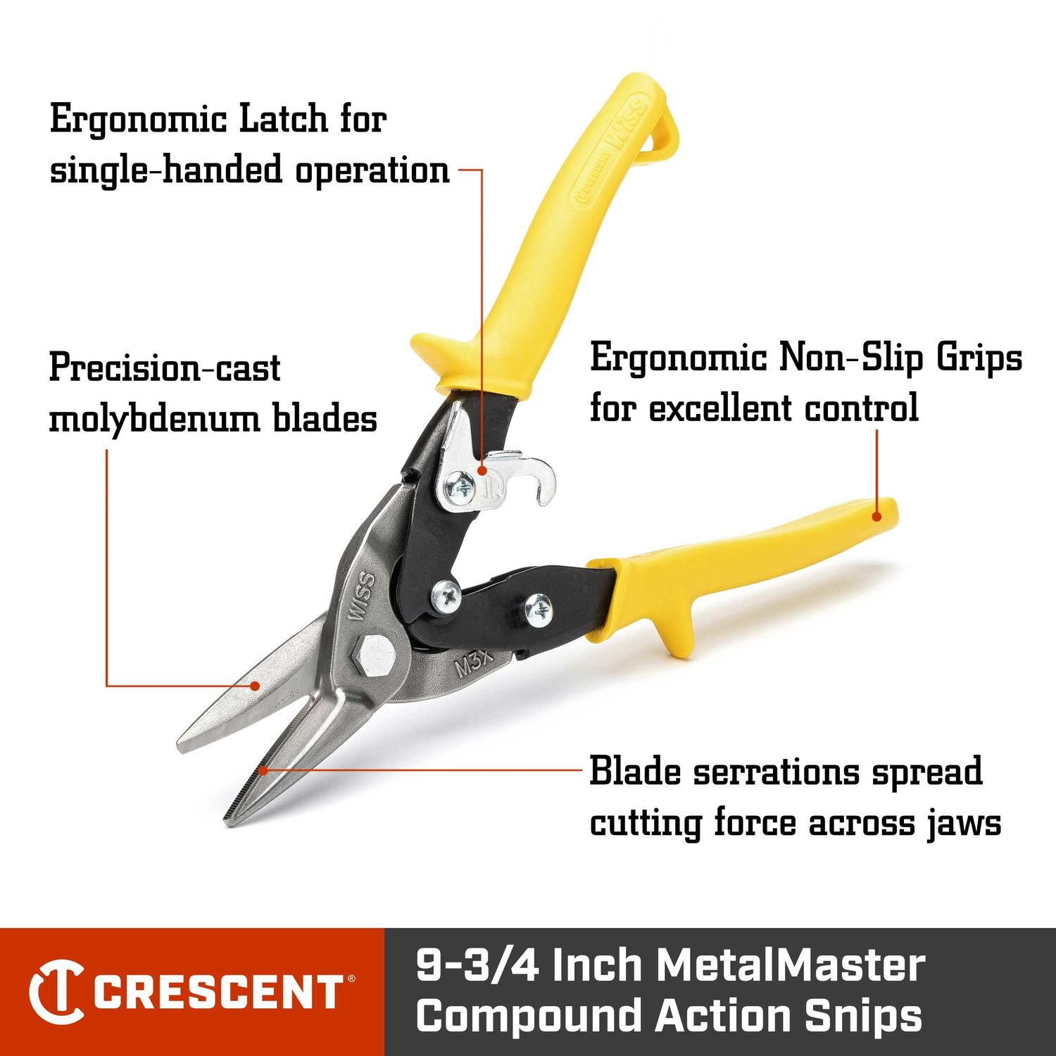 Crescent Tools Wiss Aviation Snips M3R | AutoZone