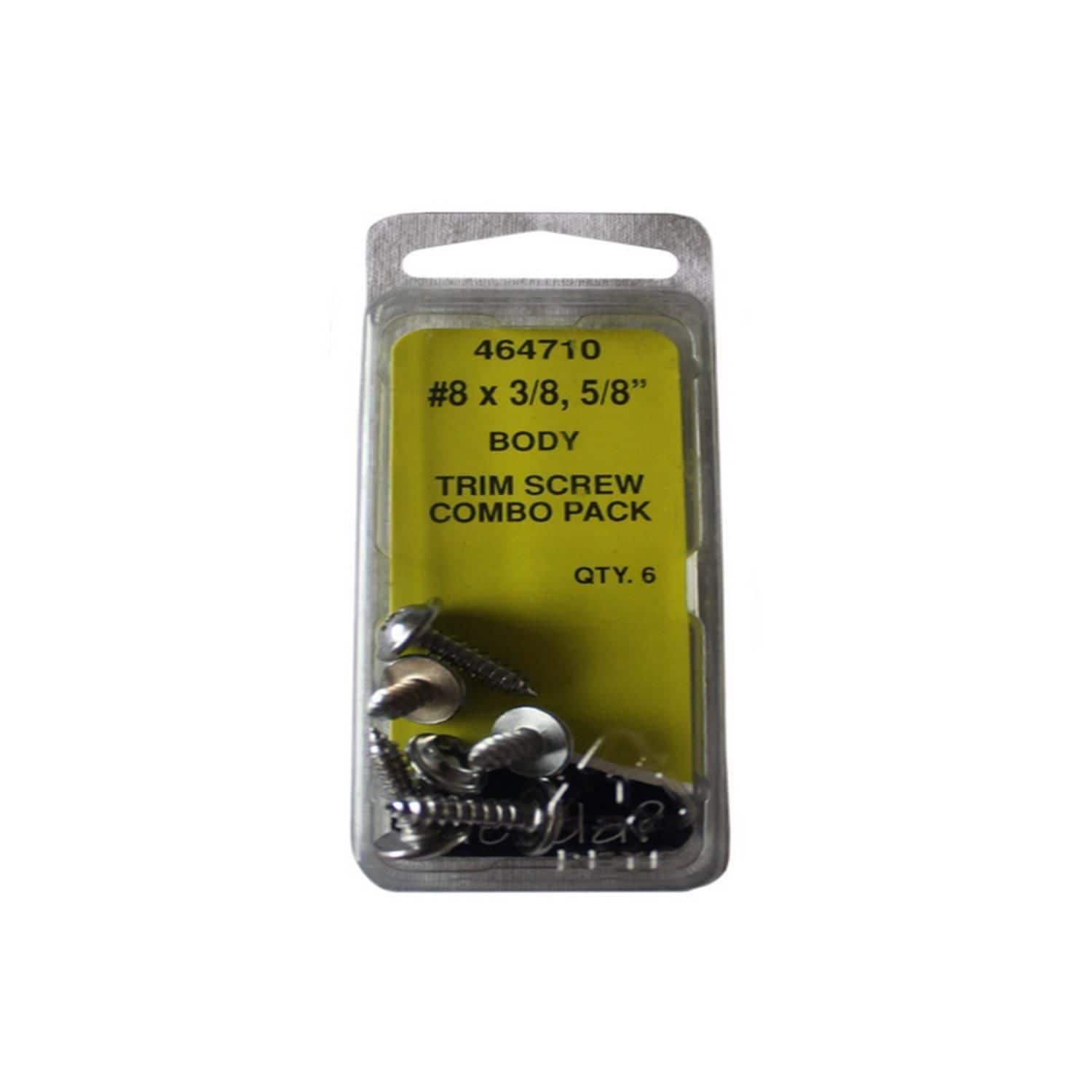 horizon出品　3/8 Needa Parts Black No.8 X 3/8in and 5/8in Trim Screw 6 Piece | AutoZone