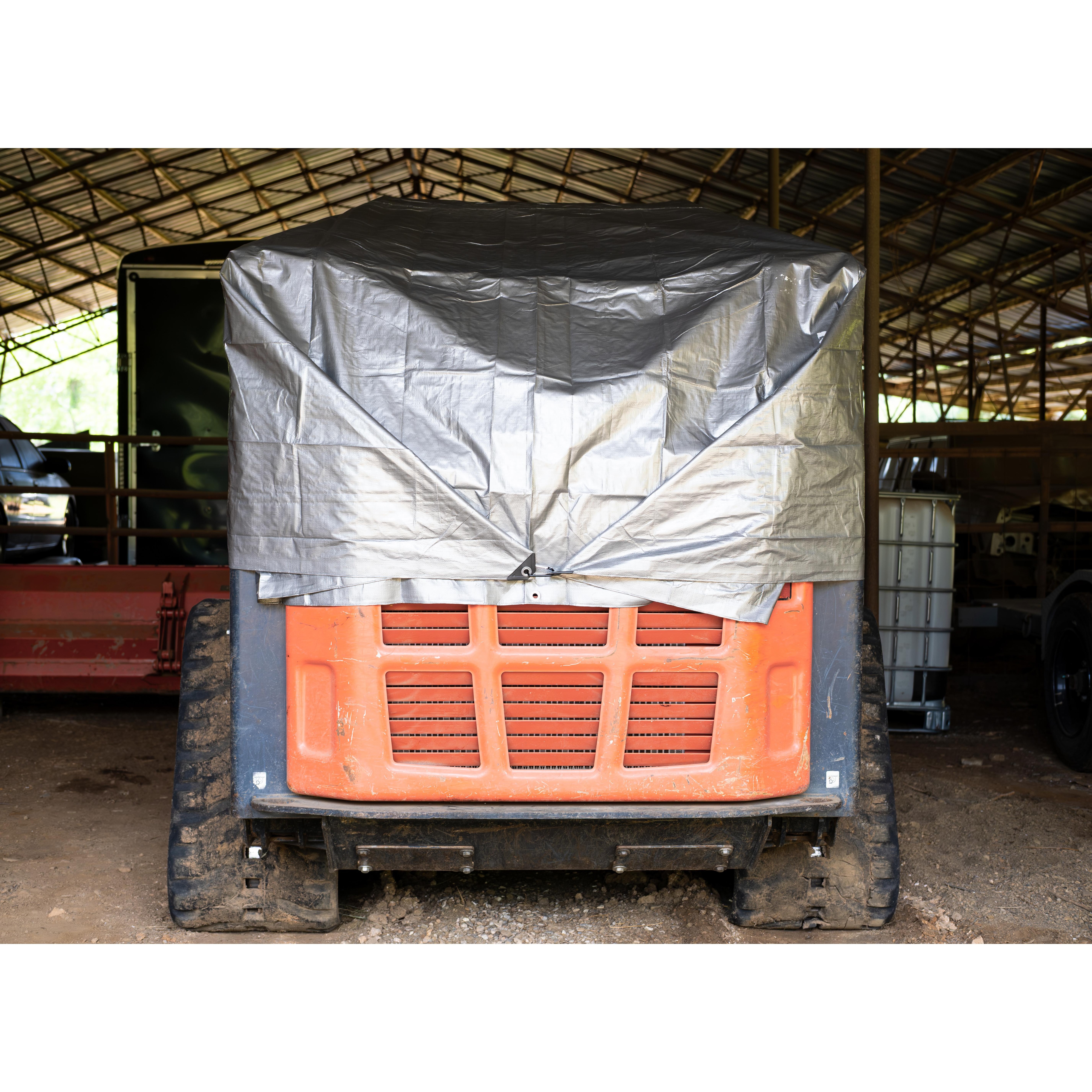 Honeybadger 8ft x 10ft Silver Medium Duty Tarp HE0382 | AutoZone
