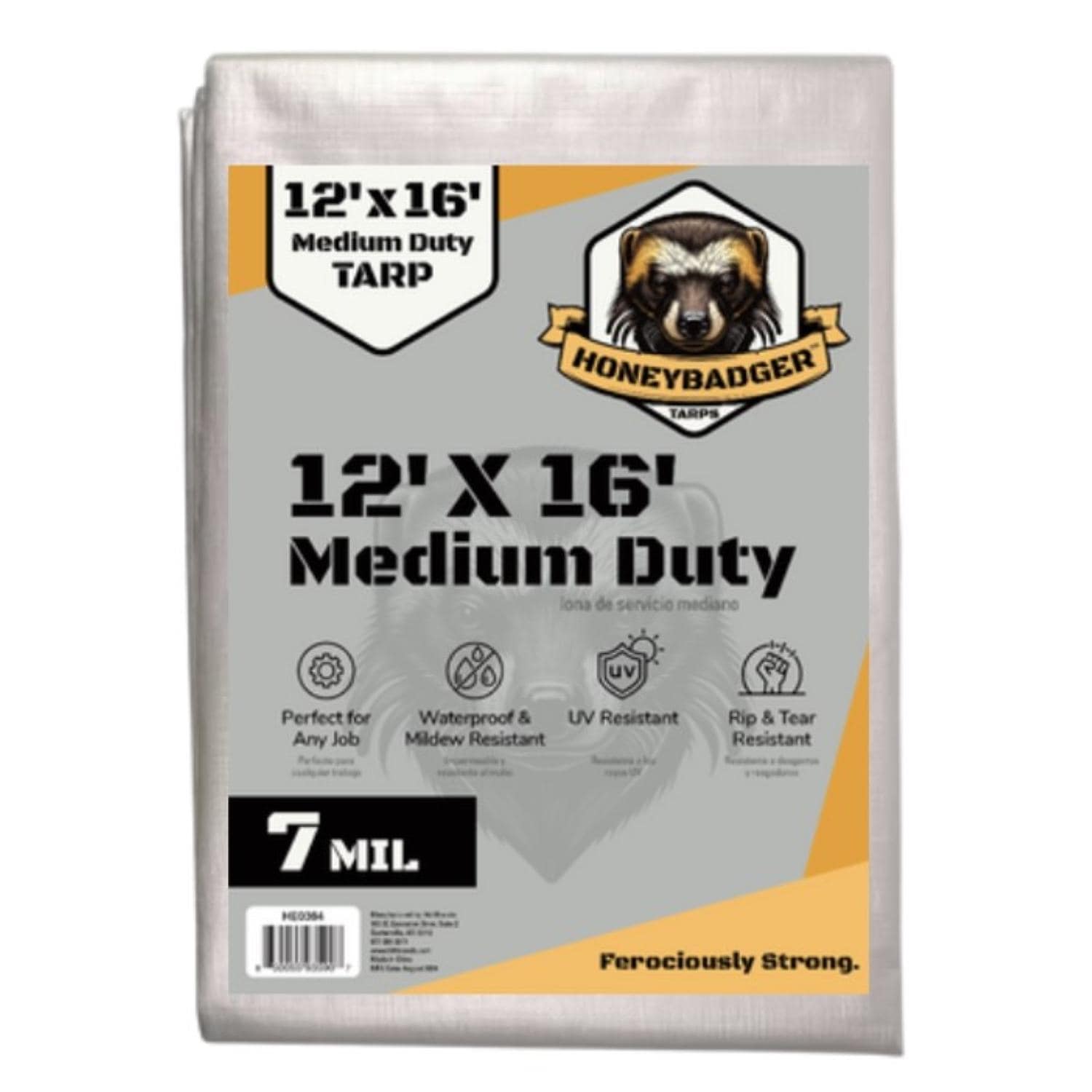 Honeybadger 12ft x 16ft Silver Medium Duty Tarp HE0384 | AutoZone