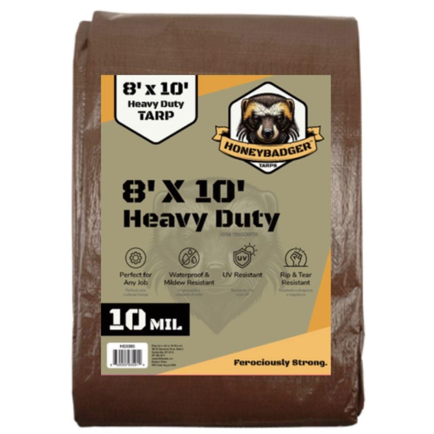 Honeybadger 8ft x 10ft Brown Heavy Duty Tarp HE0385 | AutoZone