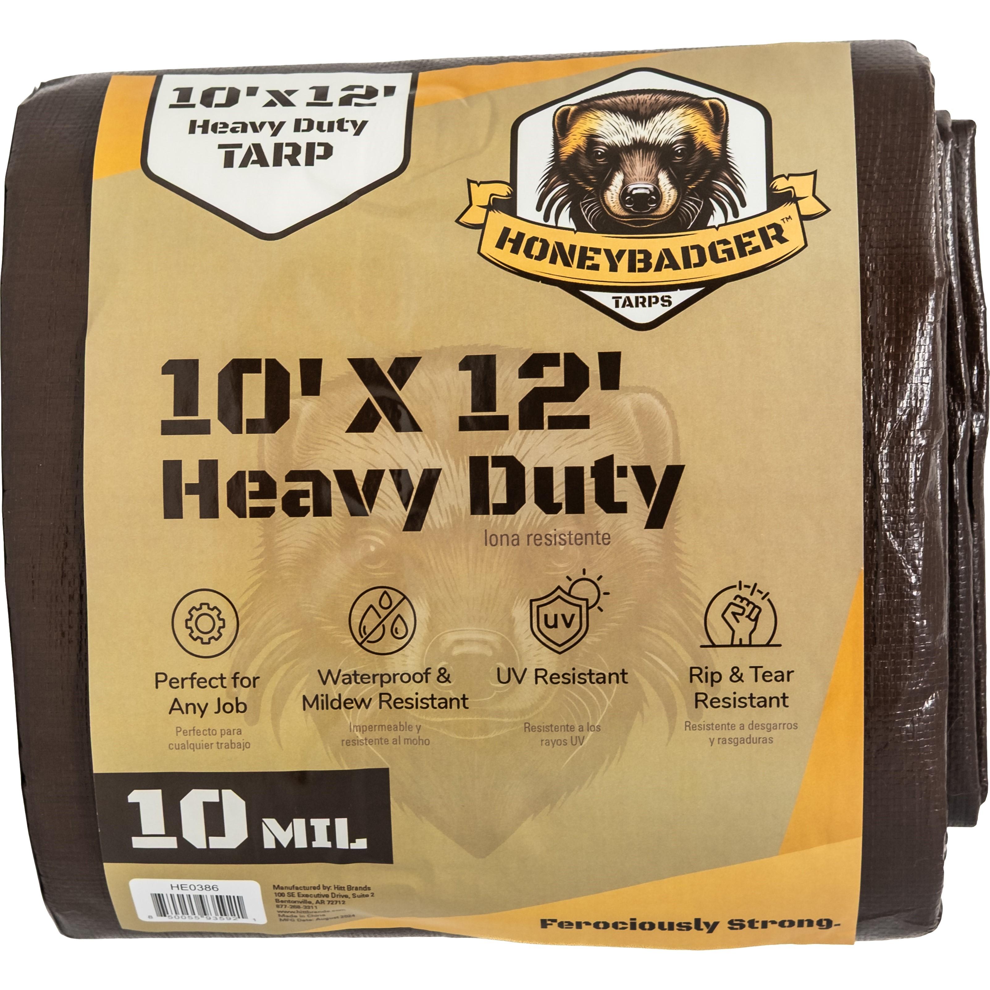 Honeybadger 10ft x 12ft Brown Heavy Duty Tarp HE0386 | AutoZone