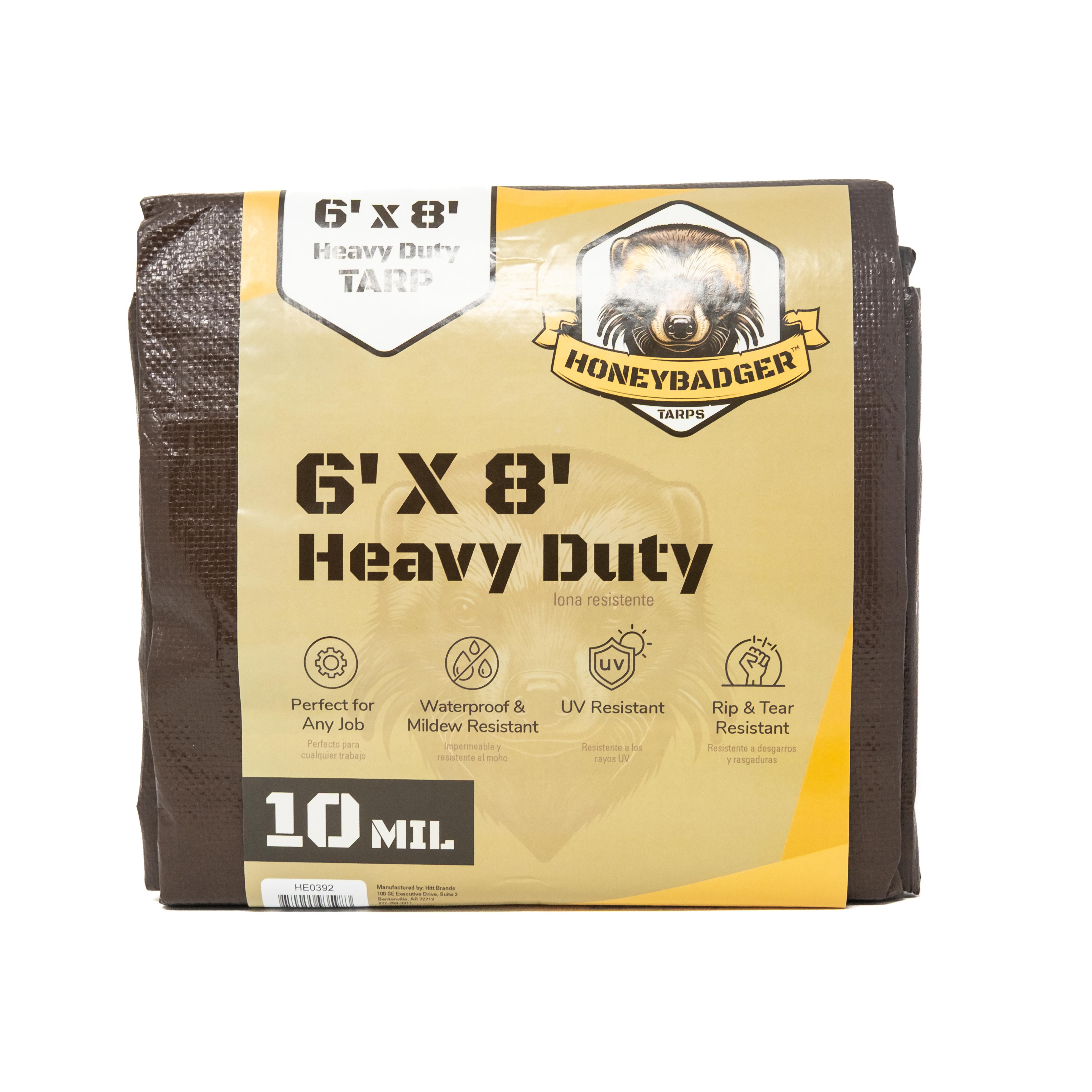 Honeybadger 6ft X 8ft Brown Heavy Duty Tarp HE0392 | AutoZone