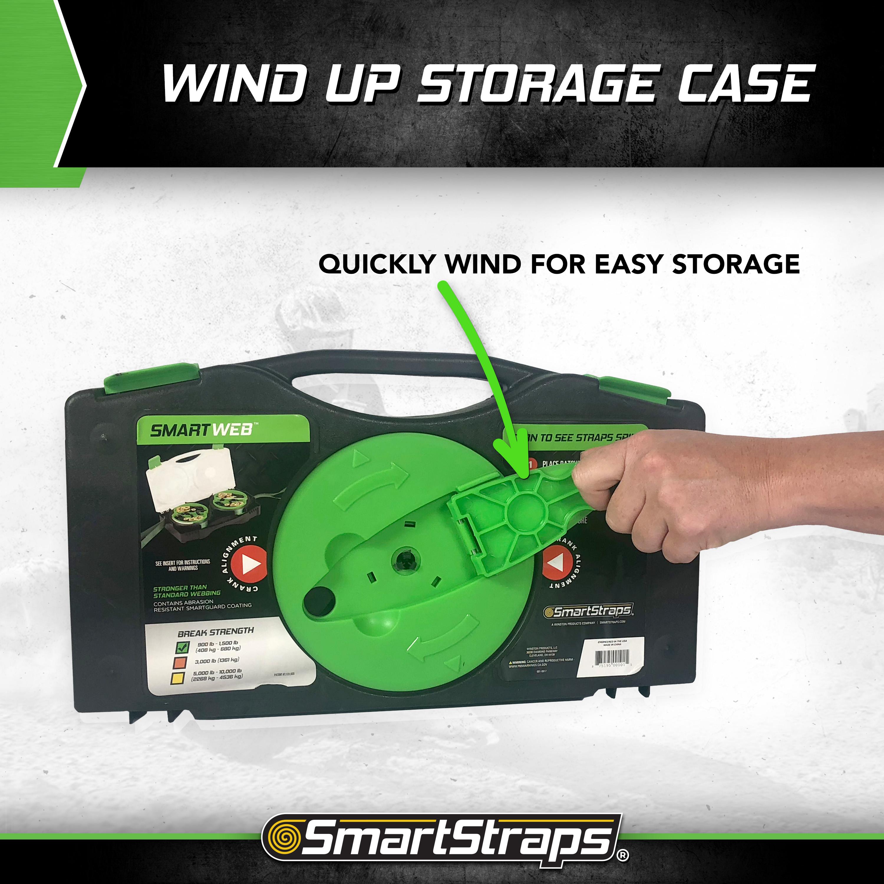 SmartStraps QuadWinder 14ft 1,500lbs Ratchet with Tie Down Straps