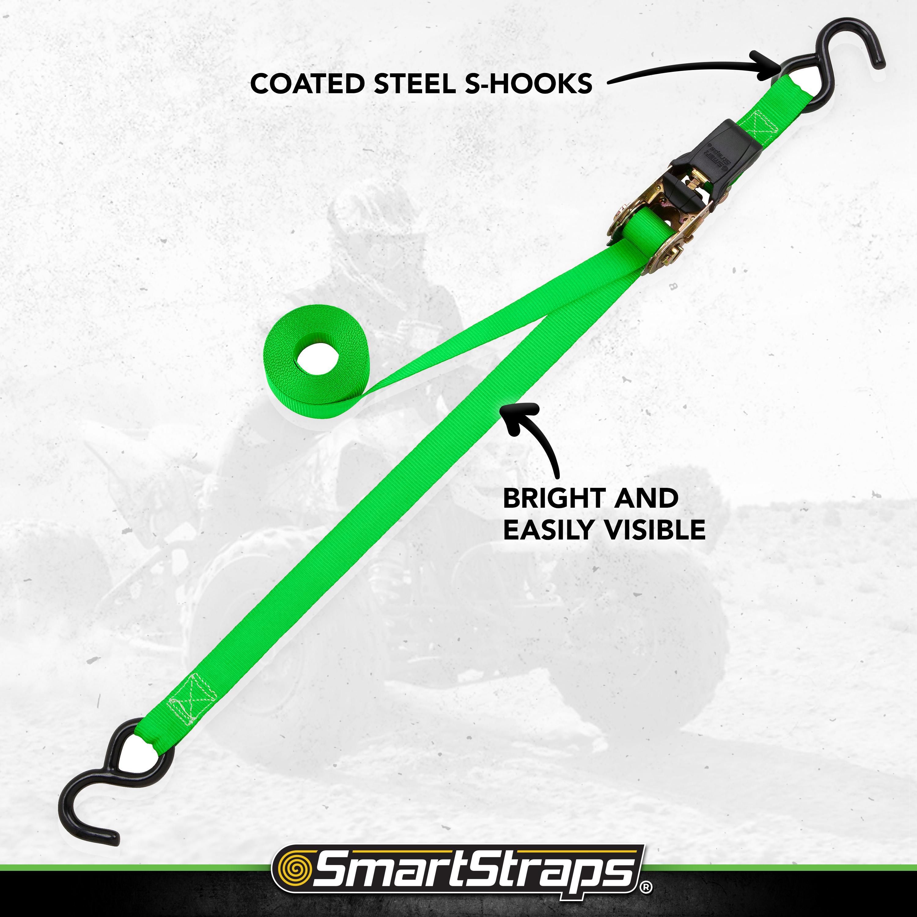 SmartStraps QuadWinder 14ft 1,500lbs Ratchet with Tie Down Straps