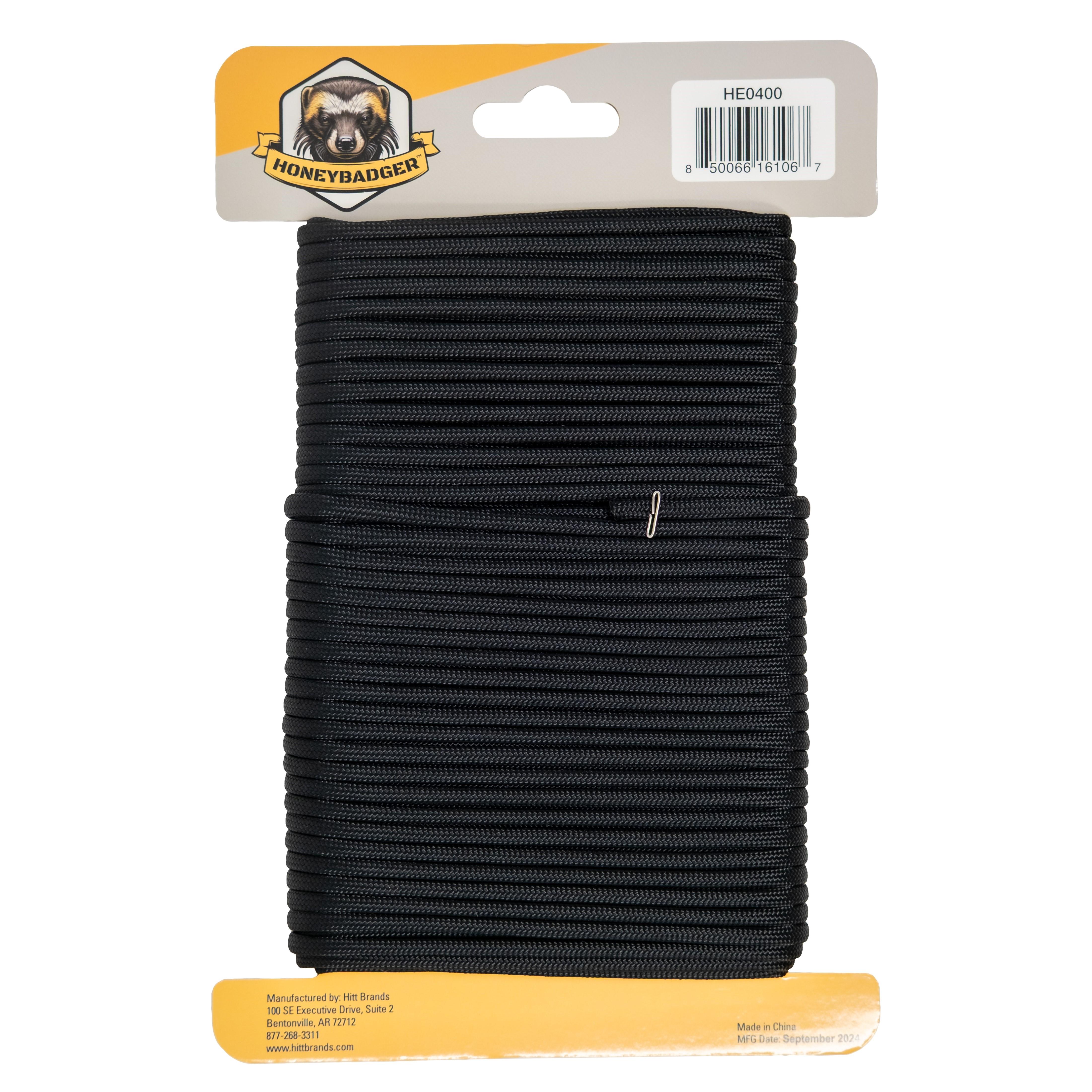 bruntハンガーブラック OD Honeybadger Black Paracord 100ft Spool HE0400 | AutoZone